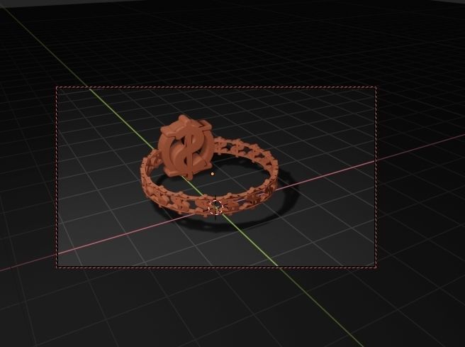 Dollar Sign Ring 3D print model_18
