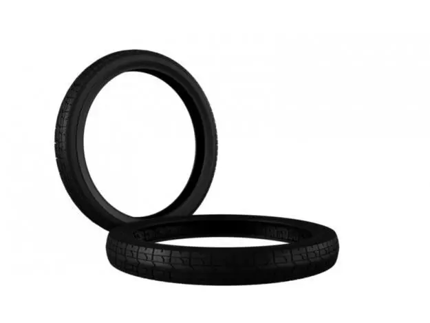 Moped Vintage Tire 3D model_0