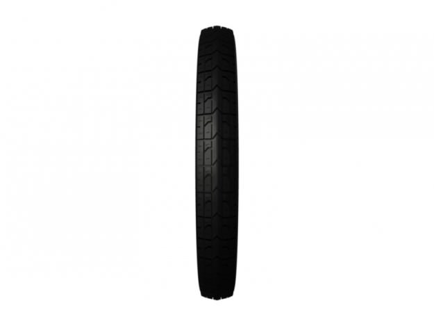 Moped Vintage Tire 3D model_3