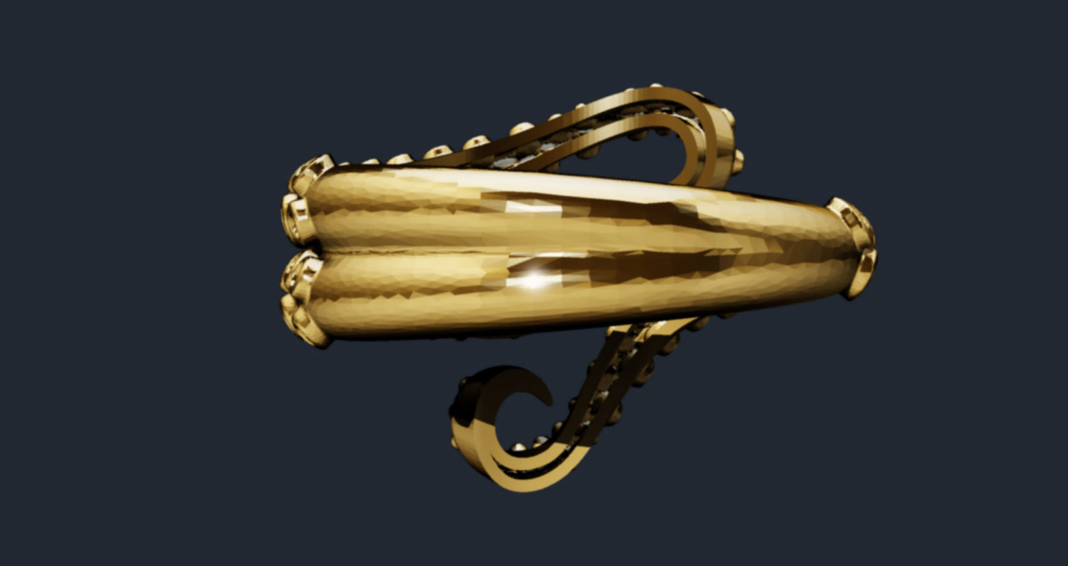 3d jewelry ring 3D print model_4