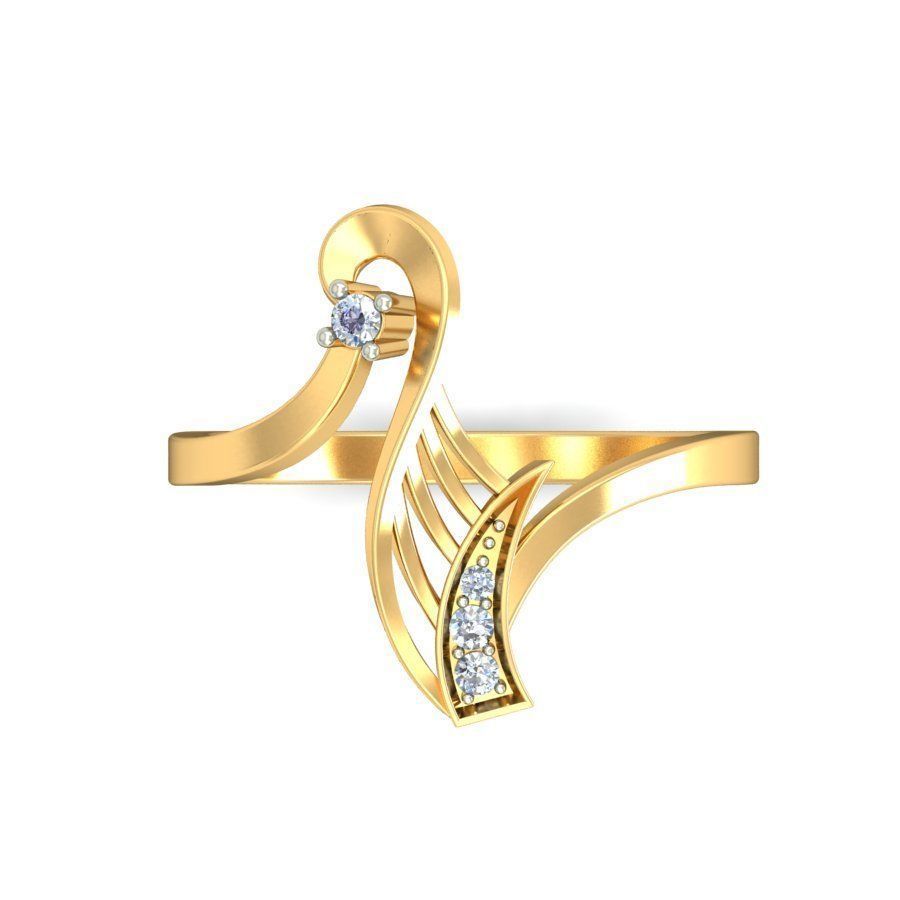 Women ring earrings pendant 3dm stl render detail 3D print model 3D print model_14