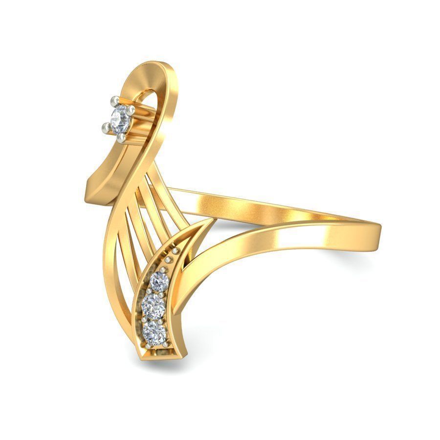 Women ring earrings pendant 3dm stl render detail 3D print model 3D print model_15