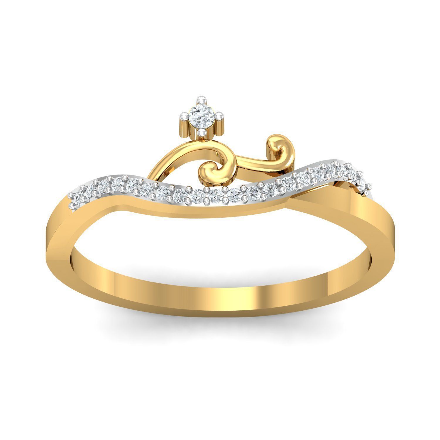 Women ring earrings pendant 3dm stl render detail 3D print model 3D print model_10