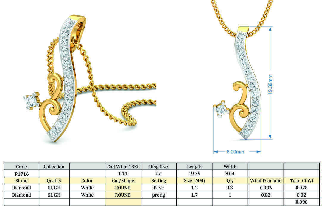 Women ring earrings pendant 3dm stl render detail 3D print model 3D print model_4