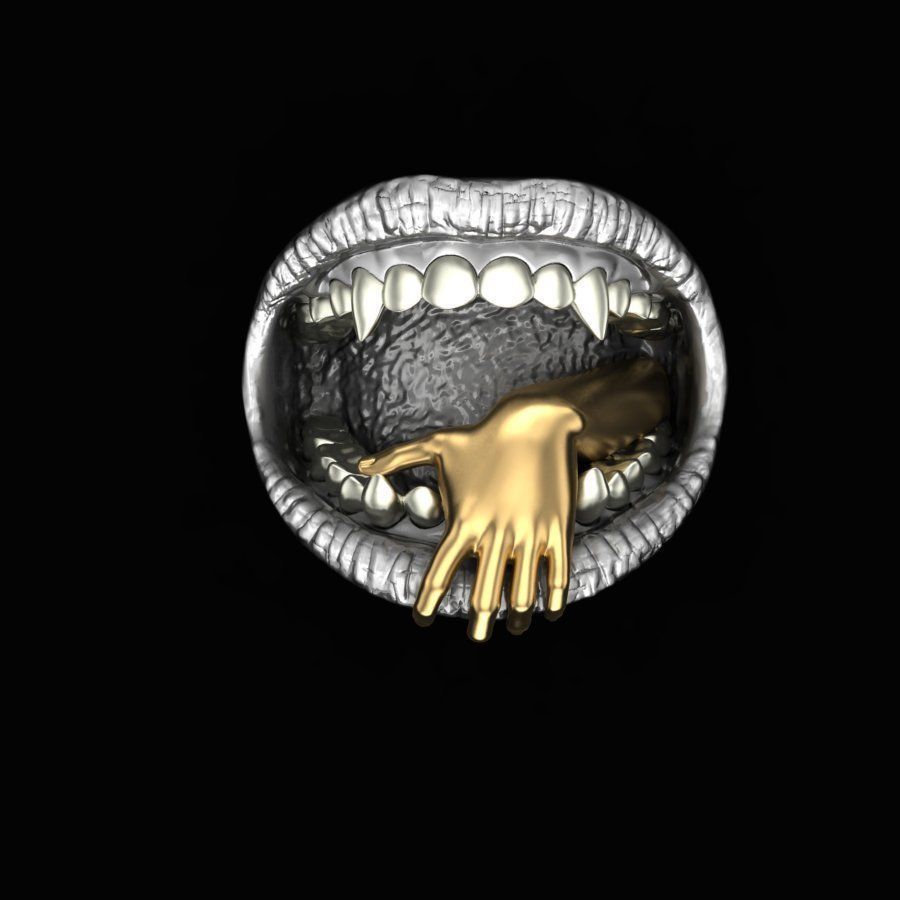 Devourer ring 3D print model_3