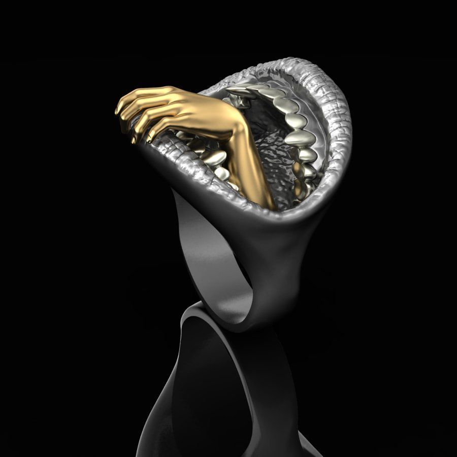 Devourer ring 3D print model_2