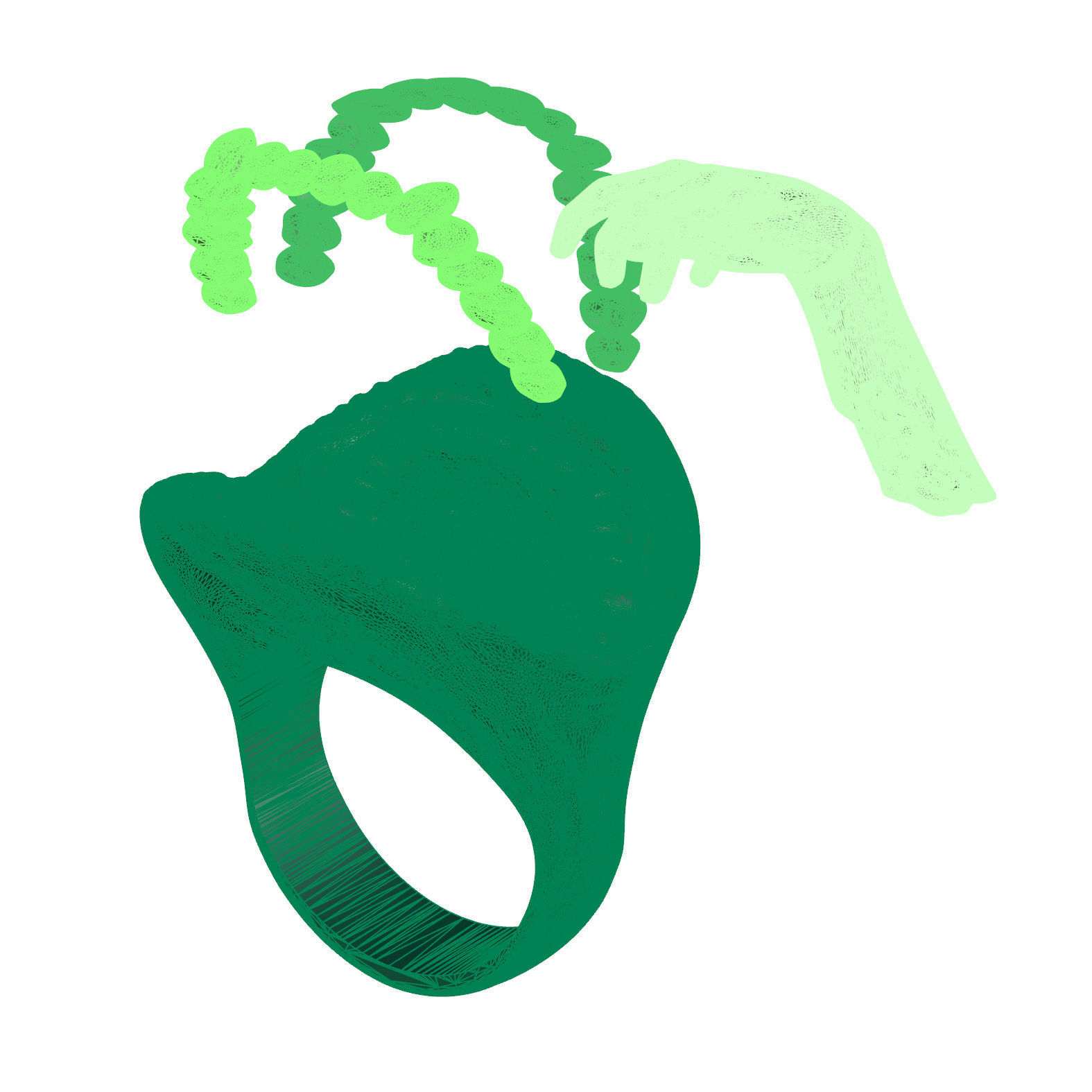 Devourer ring 3D print model_9