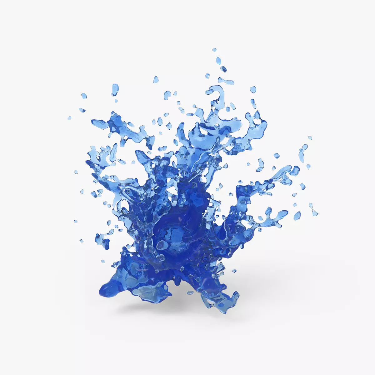 Water Blast Splash 3D model_0