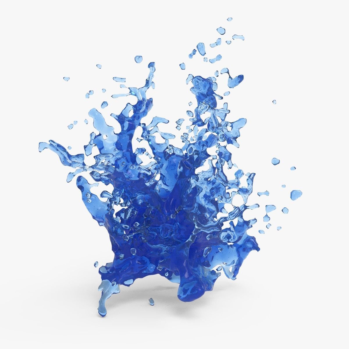 Water Blast Splash 3D model_5
