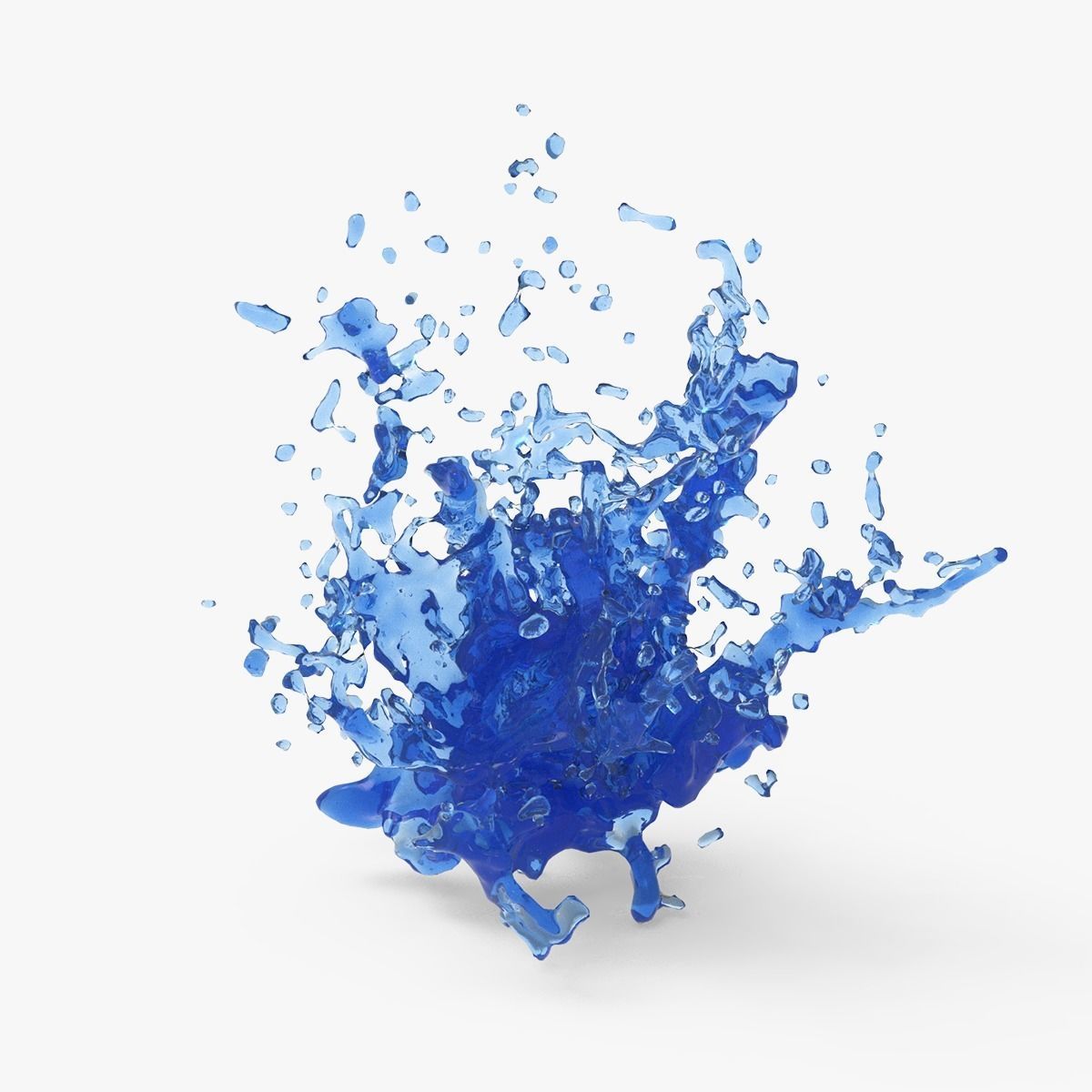 Water Blast Splash 3D model_2