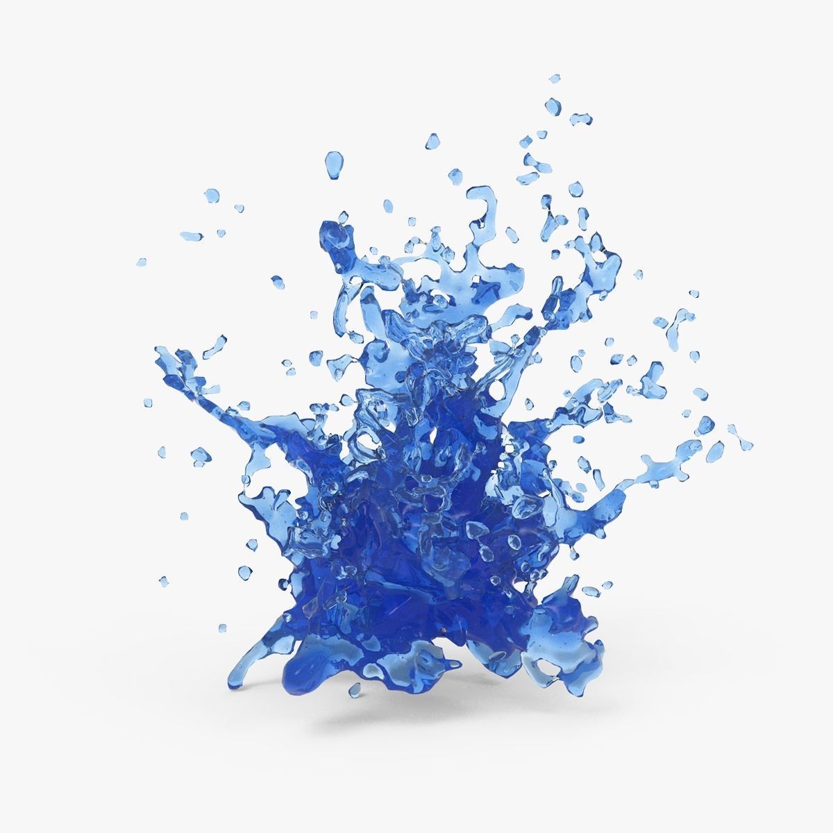 Water Blast Splash 3D model_1