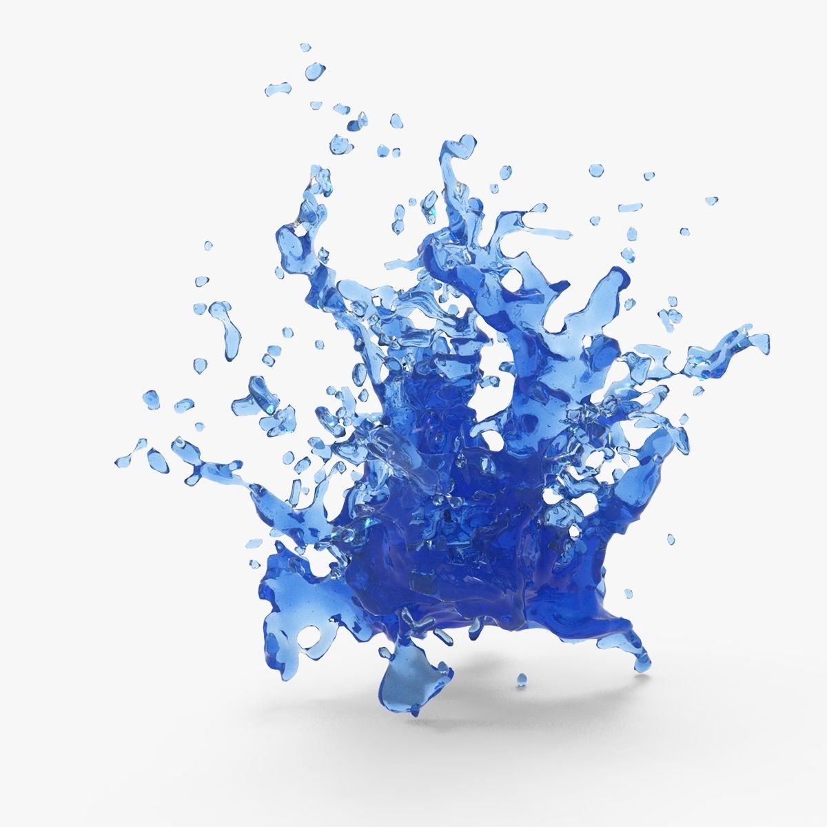 Water Blast Splash 3D model_3