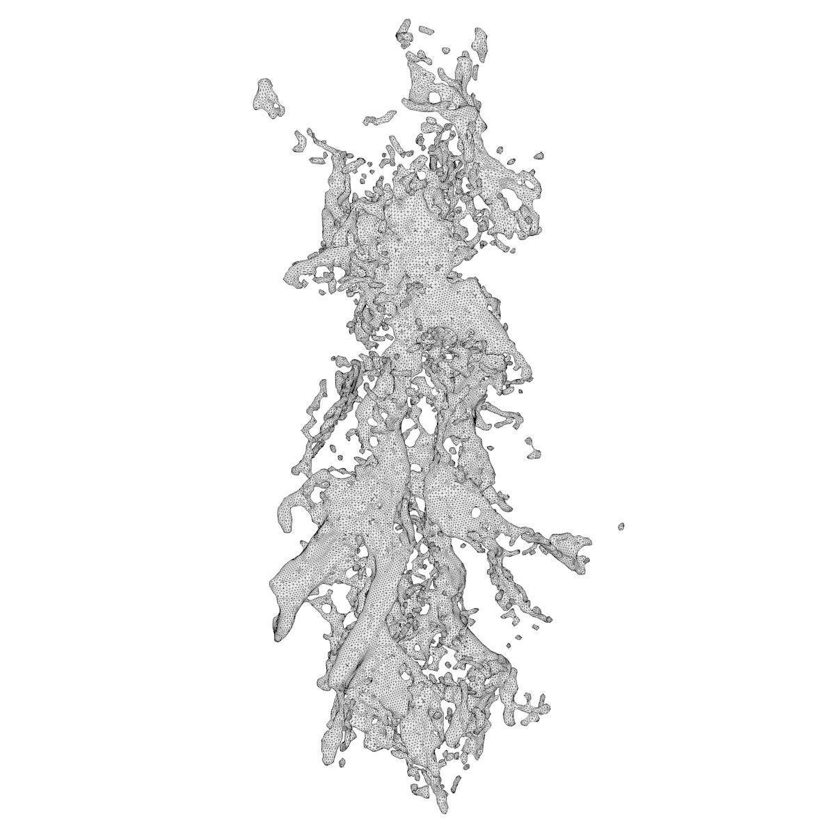 Water Blast Splash 3D model_5