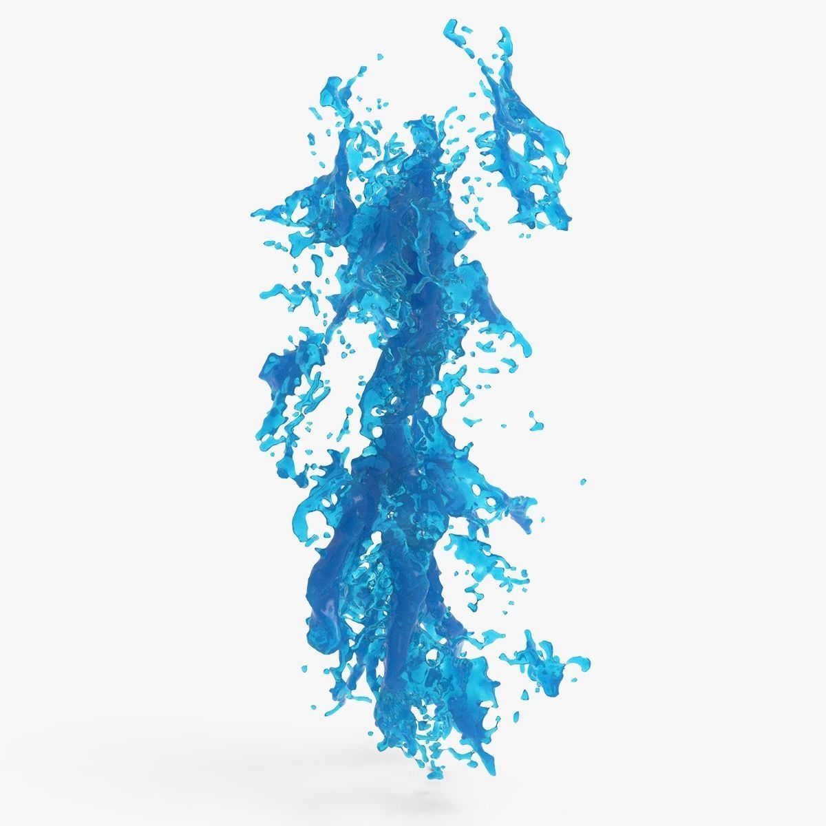 Water Blast Splash 3D model_3