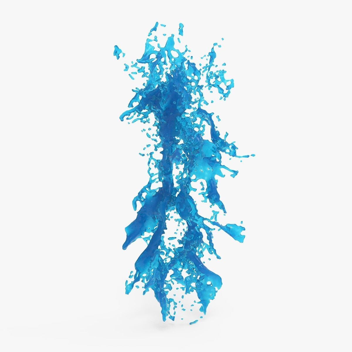 Water Blast Splash 3D model_2
