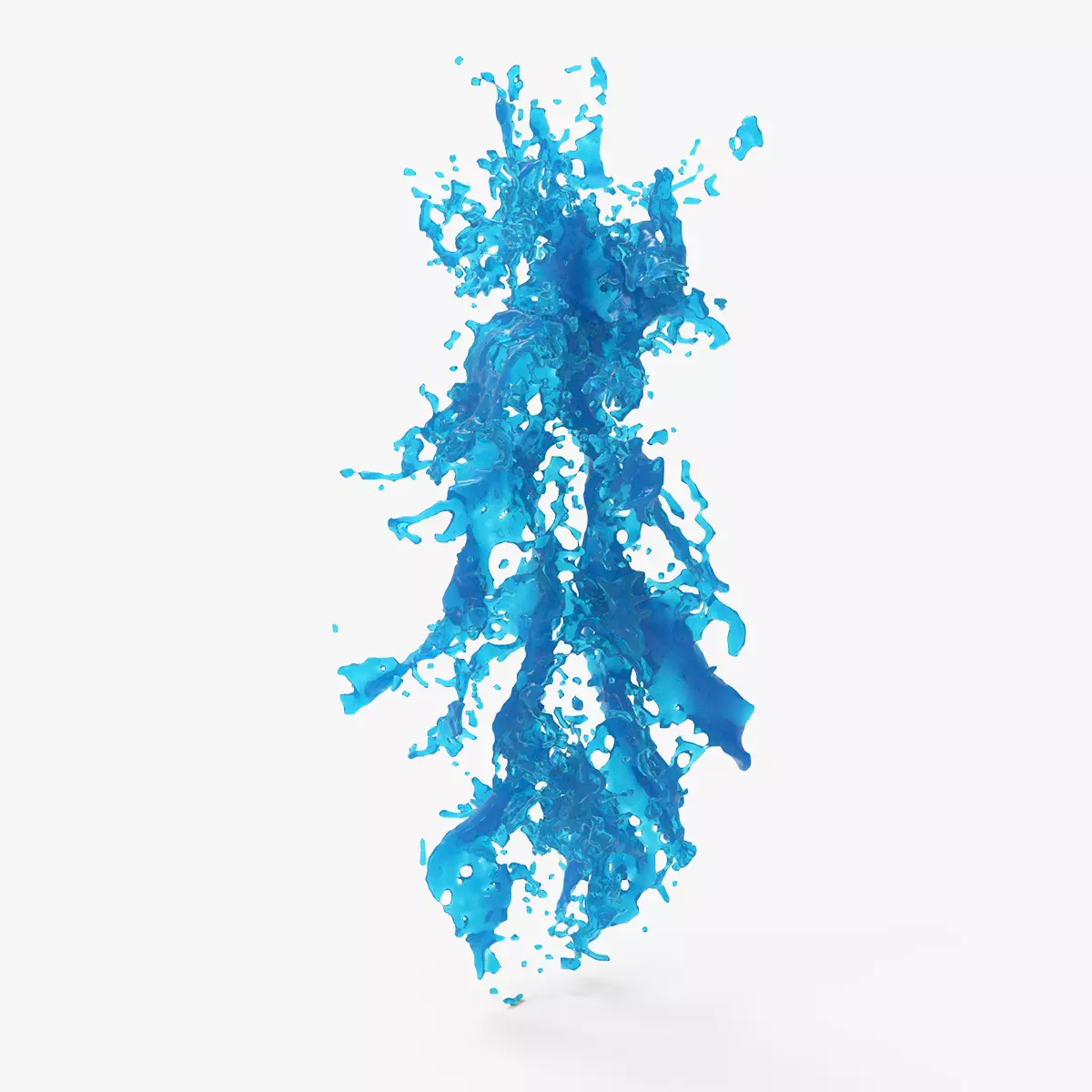 Water Blast Splash 3D model_0