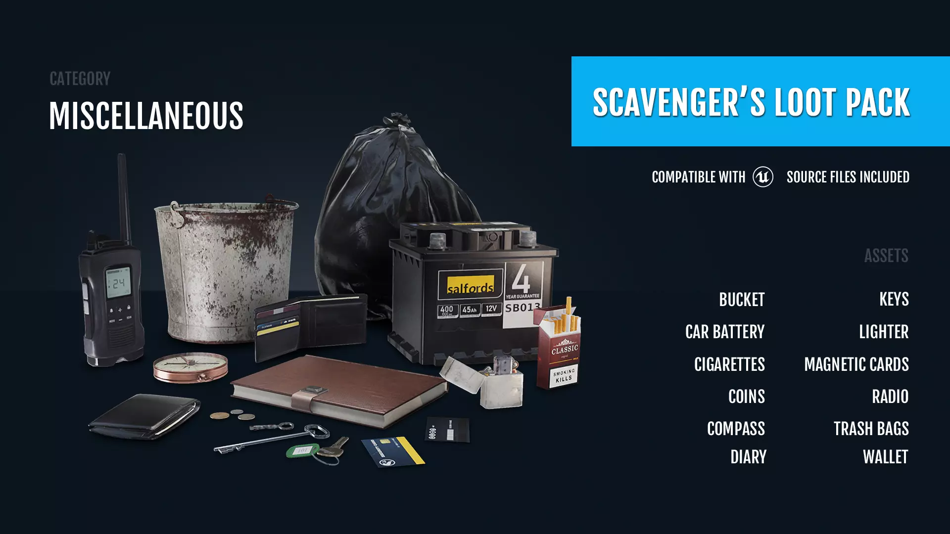 Scavengers Loot Pack - Miscellaneous Low-poly 3D model_0