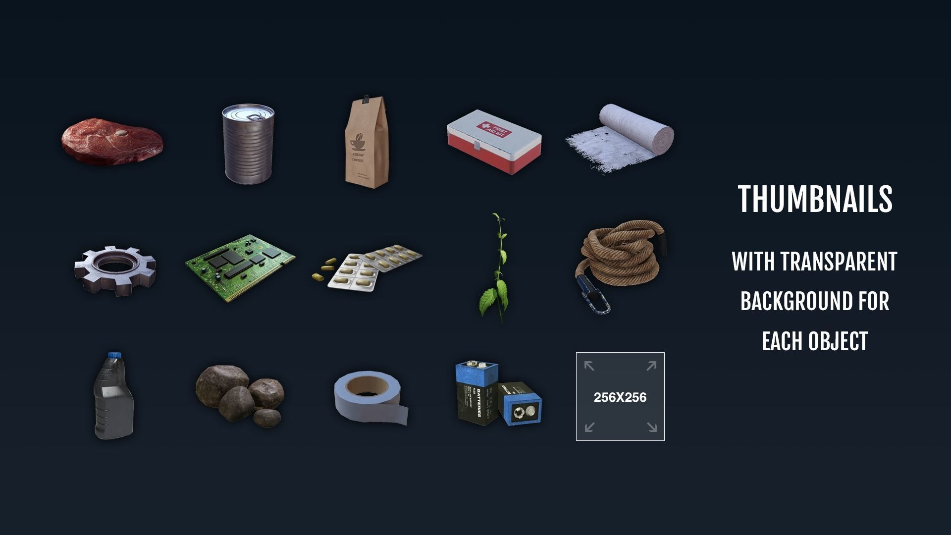 Scavengers Loot Pack - Complete Pack Low-poly 3D model_6