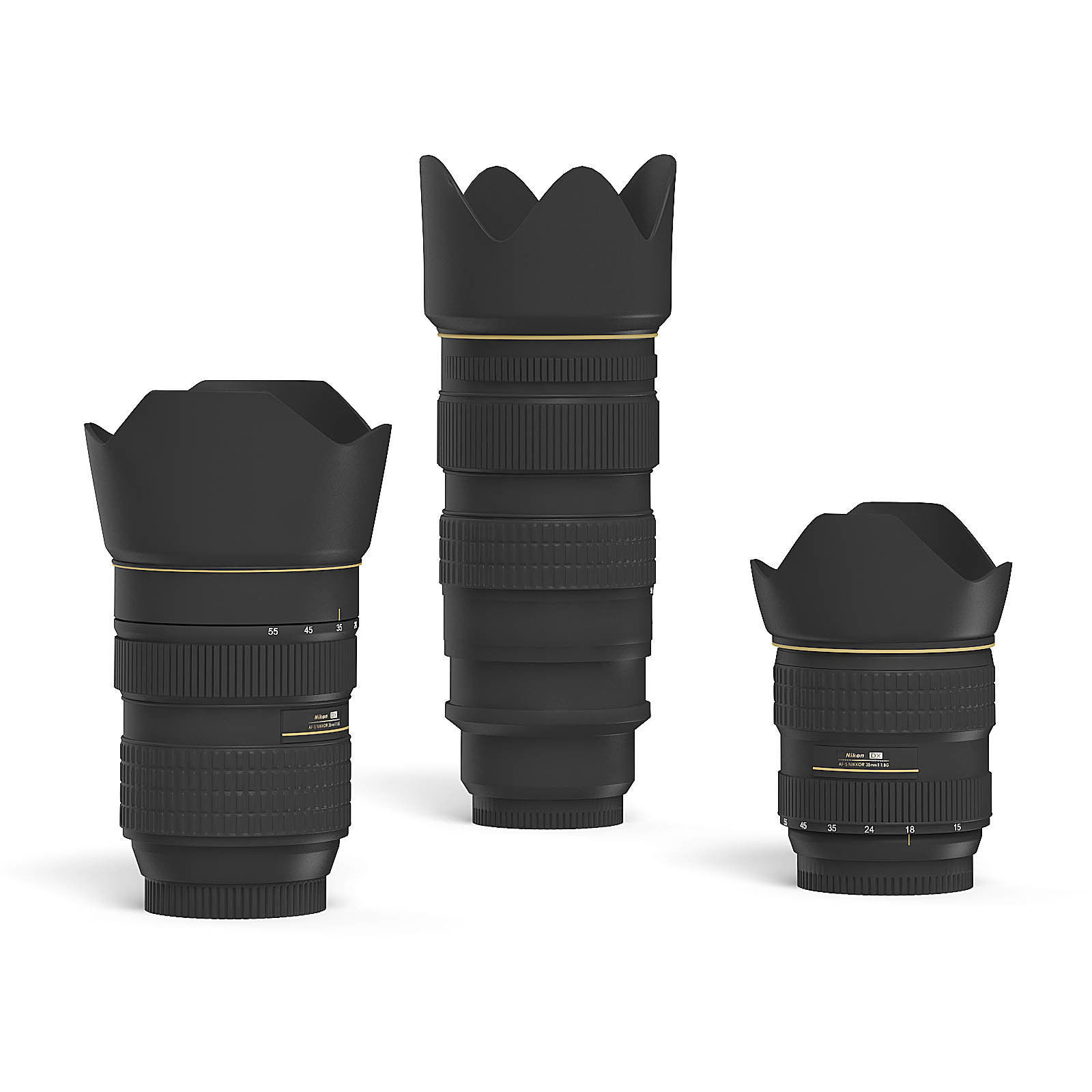 Camera Lenses 3D Model 3D model_2