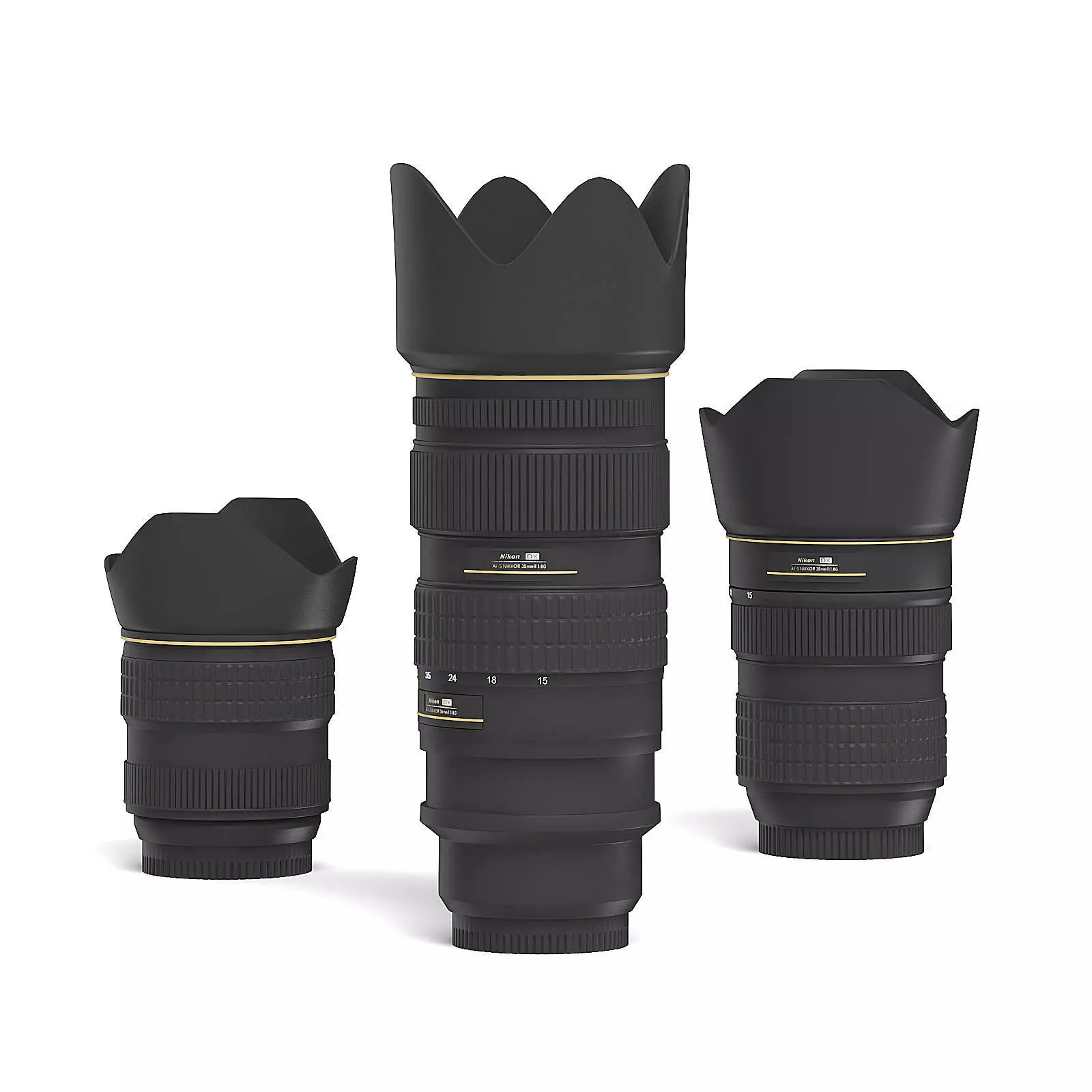 Camera Lenses 3D Model 3D model_0