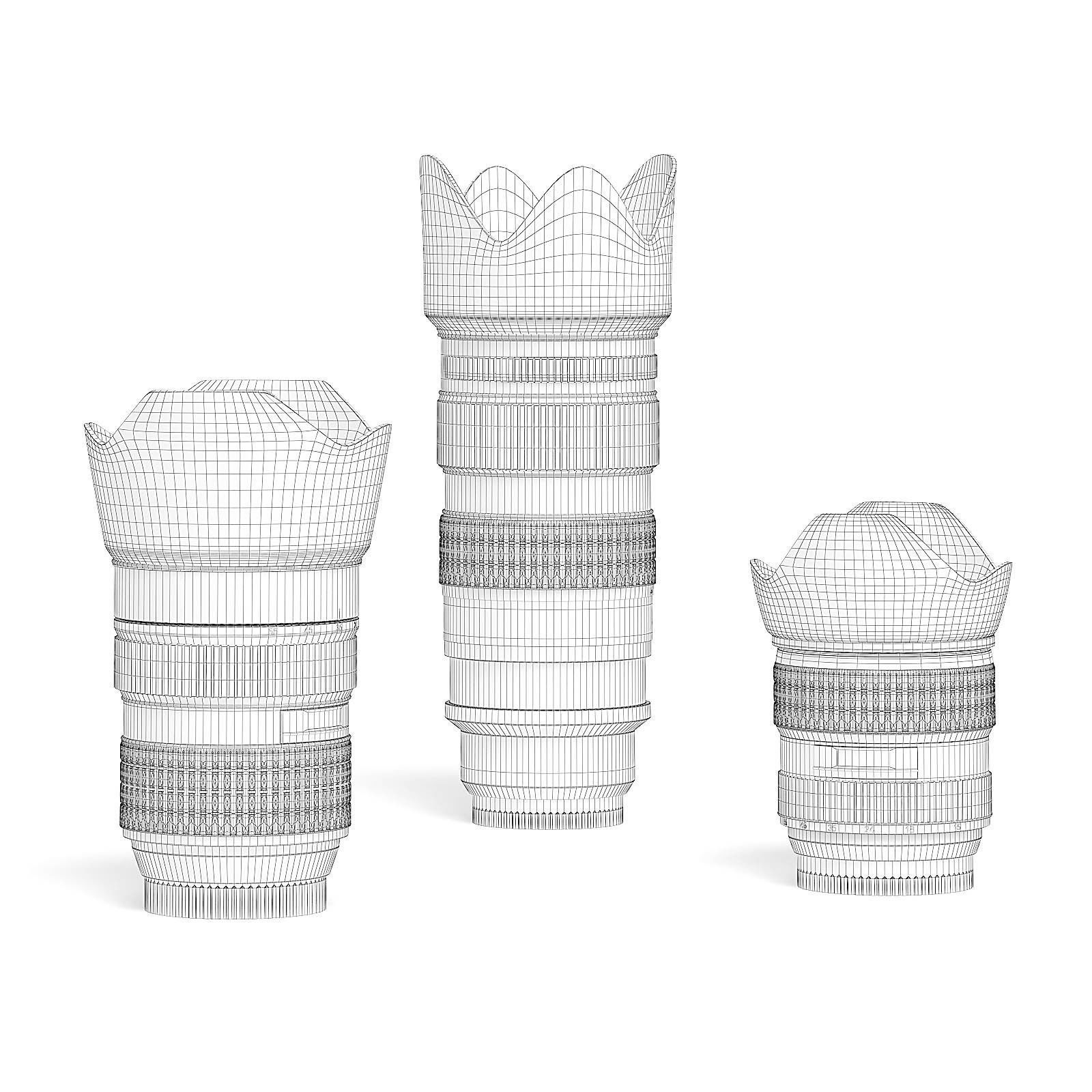 Camera Lenses 3D Model 3D model_3