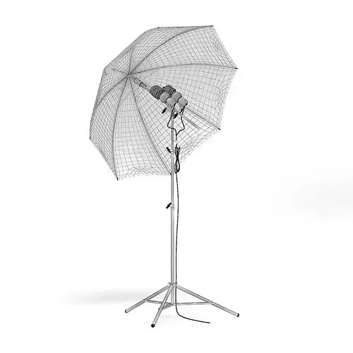 Umbrella Studio Light 3D Model