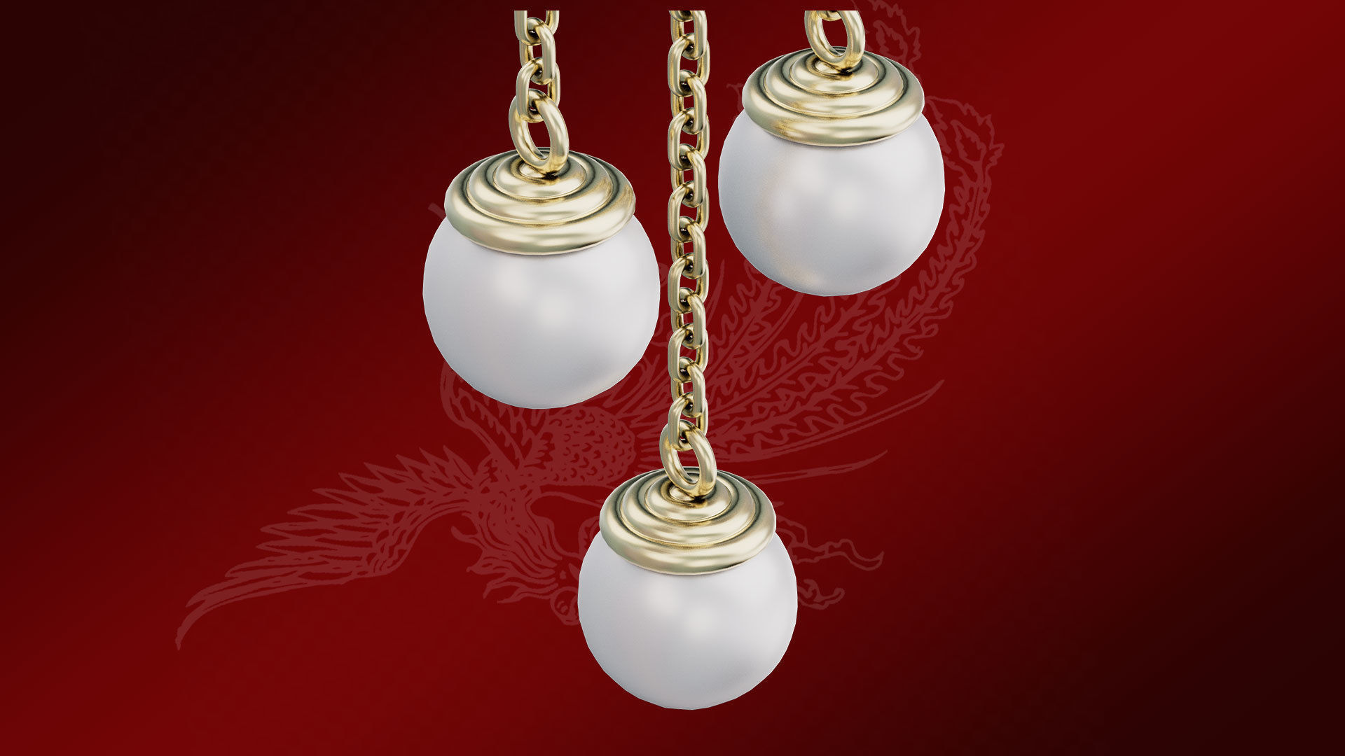 Chinese Traditional Flower Golden Hairstick-Hair Pin-Accessories Low-poly 3D model_7