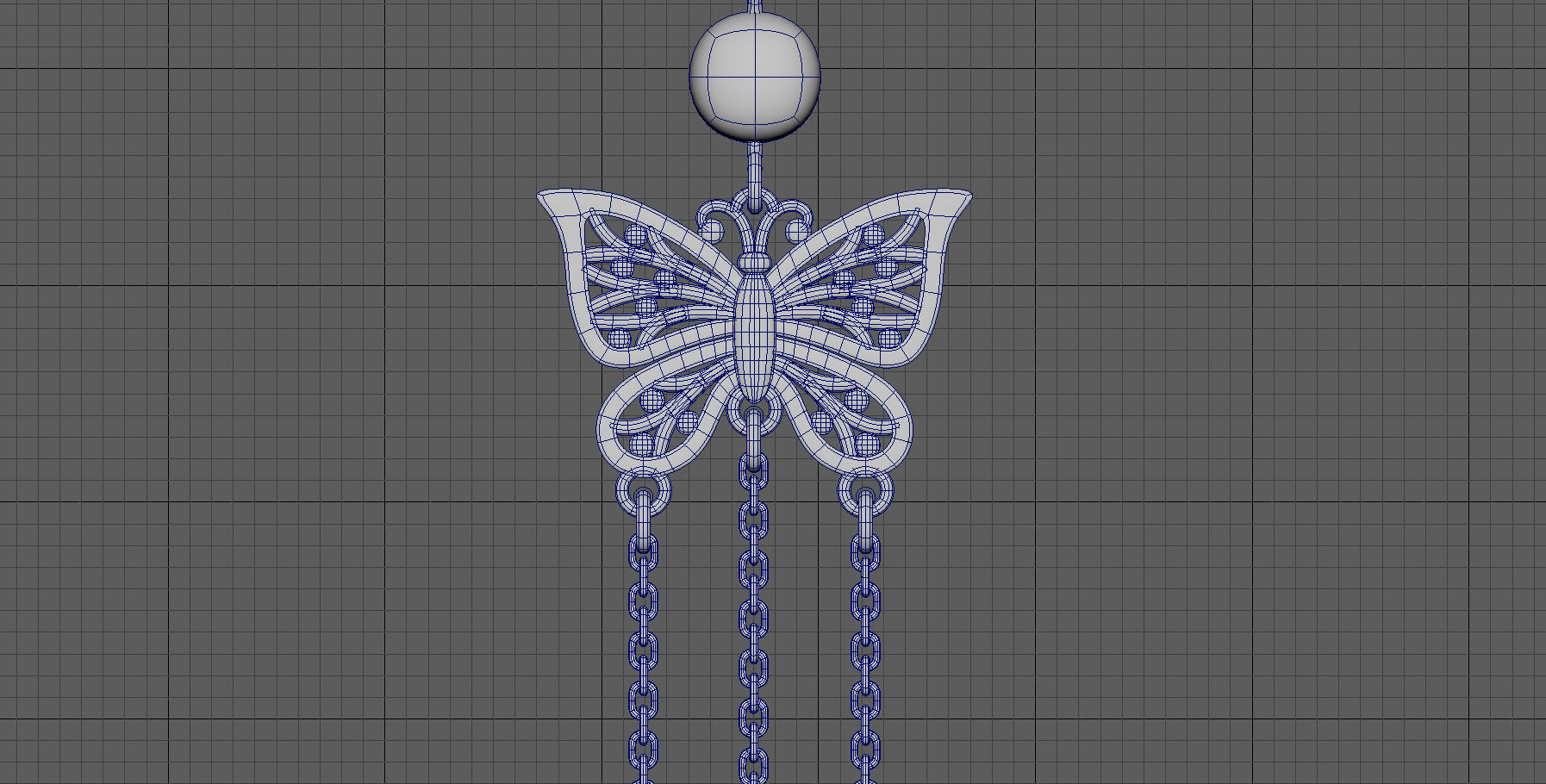 Chinese Traditional Flower Golden Hairstick-Hair Pin-Accessories Low-poly 3D model_10