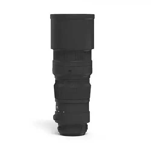 Telephoto Lens 3D Model