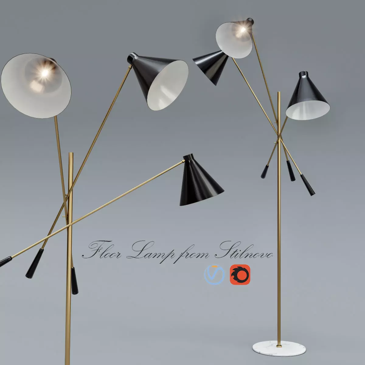 Floor Lamp from Stilnovo 3D model