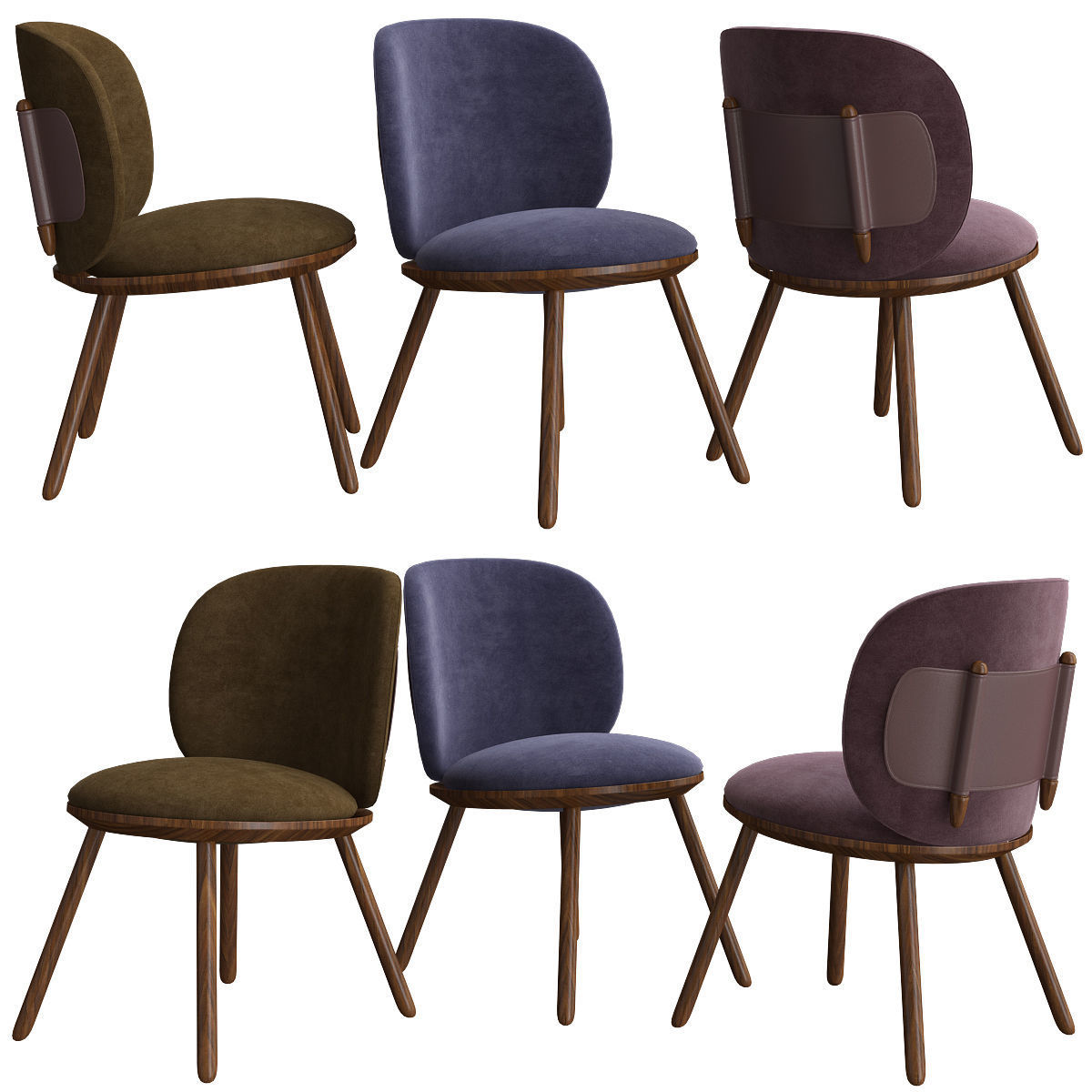 Chair Collection 14 pieces 3d model 3D model_2