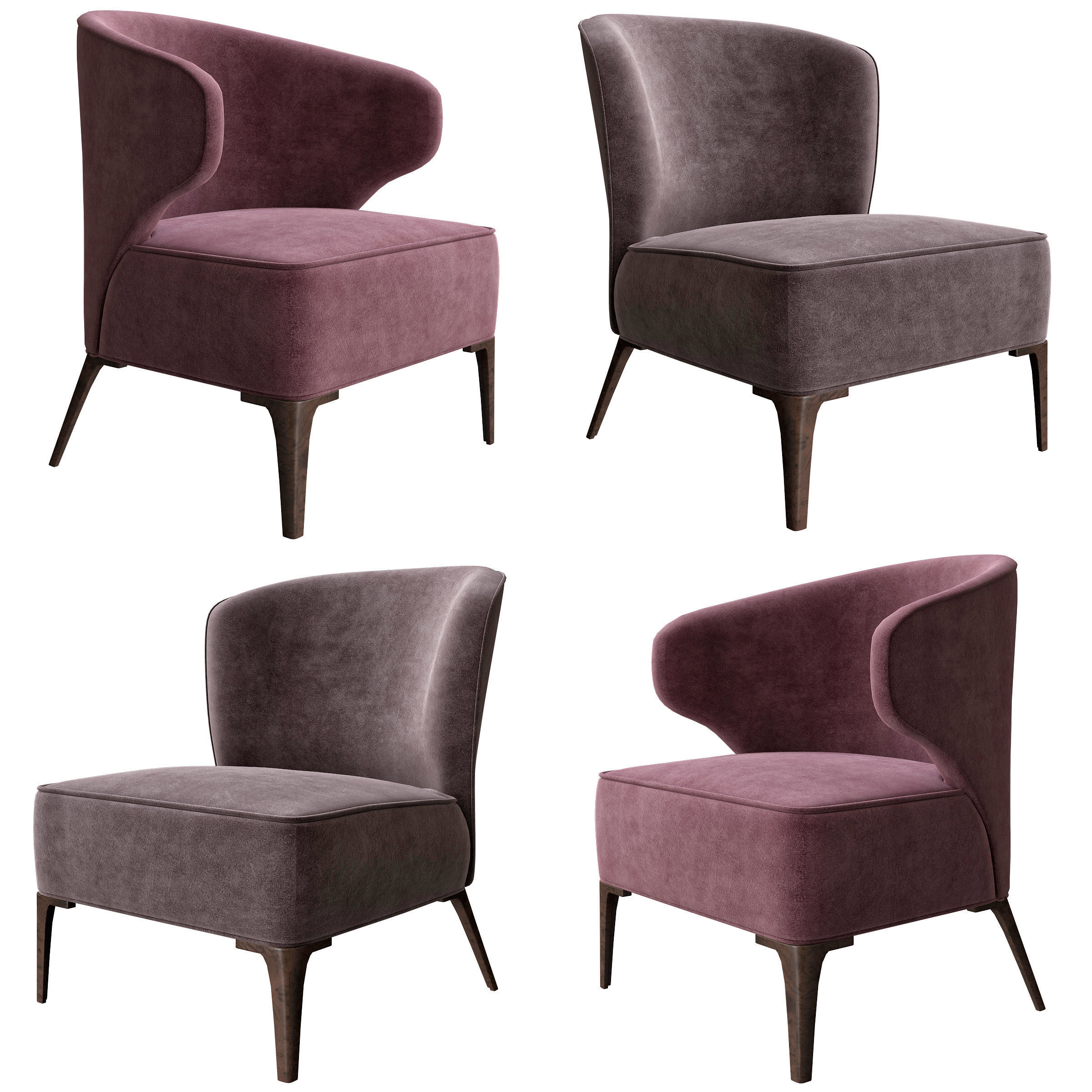 Chair Collection 14 pieces 3d model 3D model_9