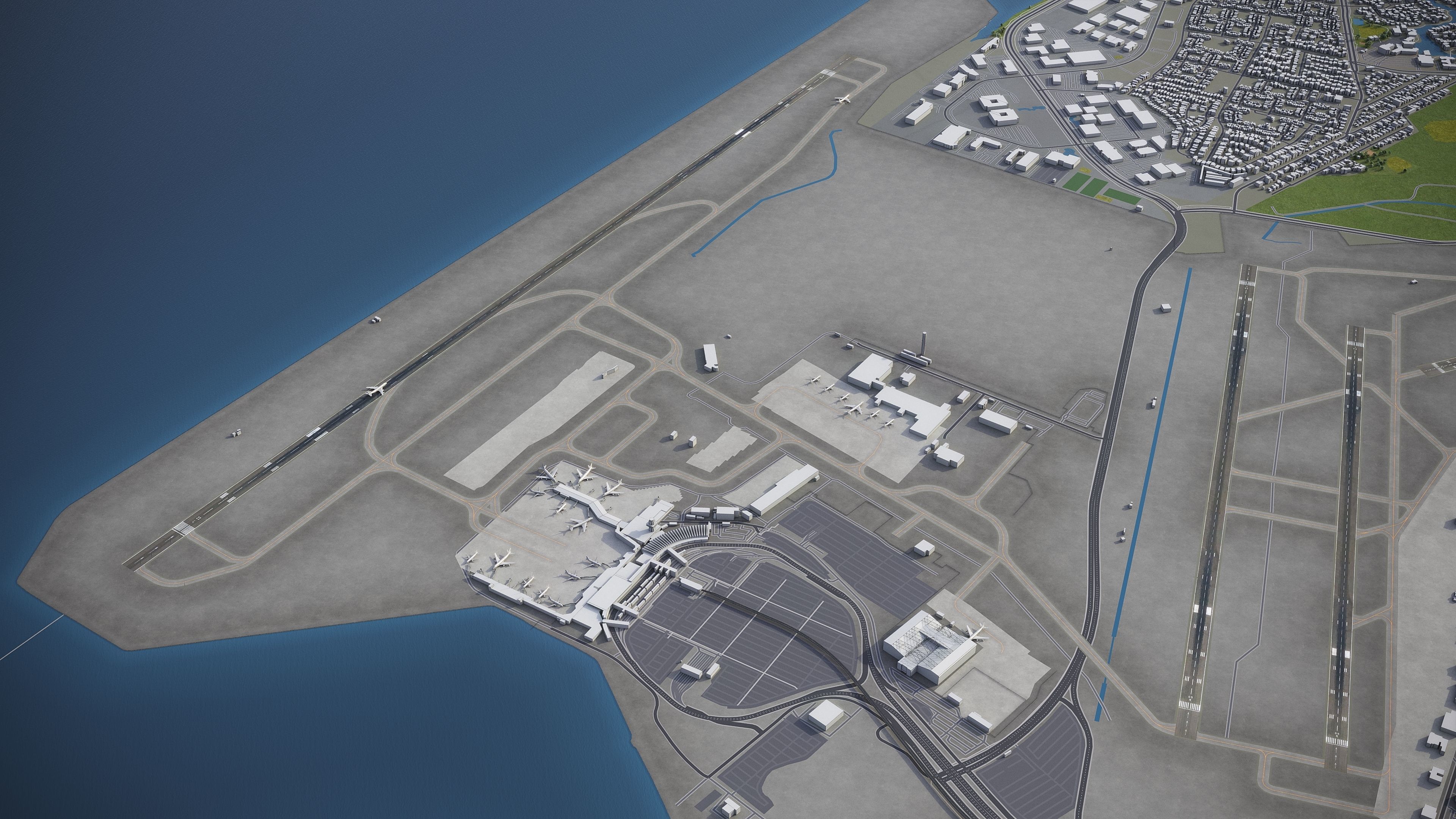 Oakland  Low-poly 3D model_30