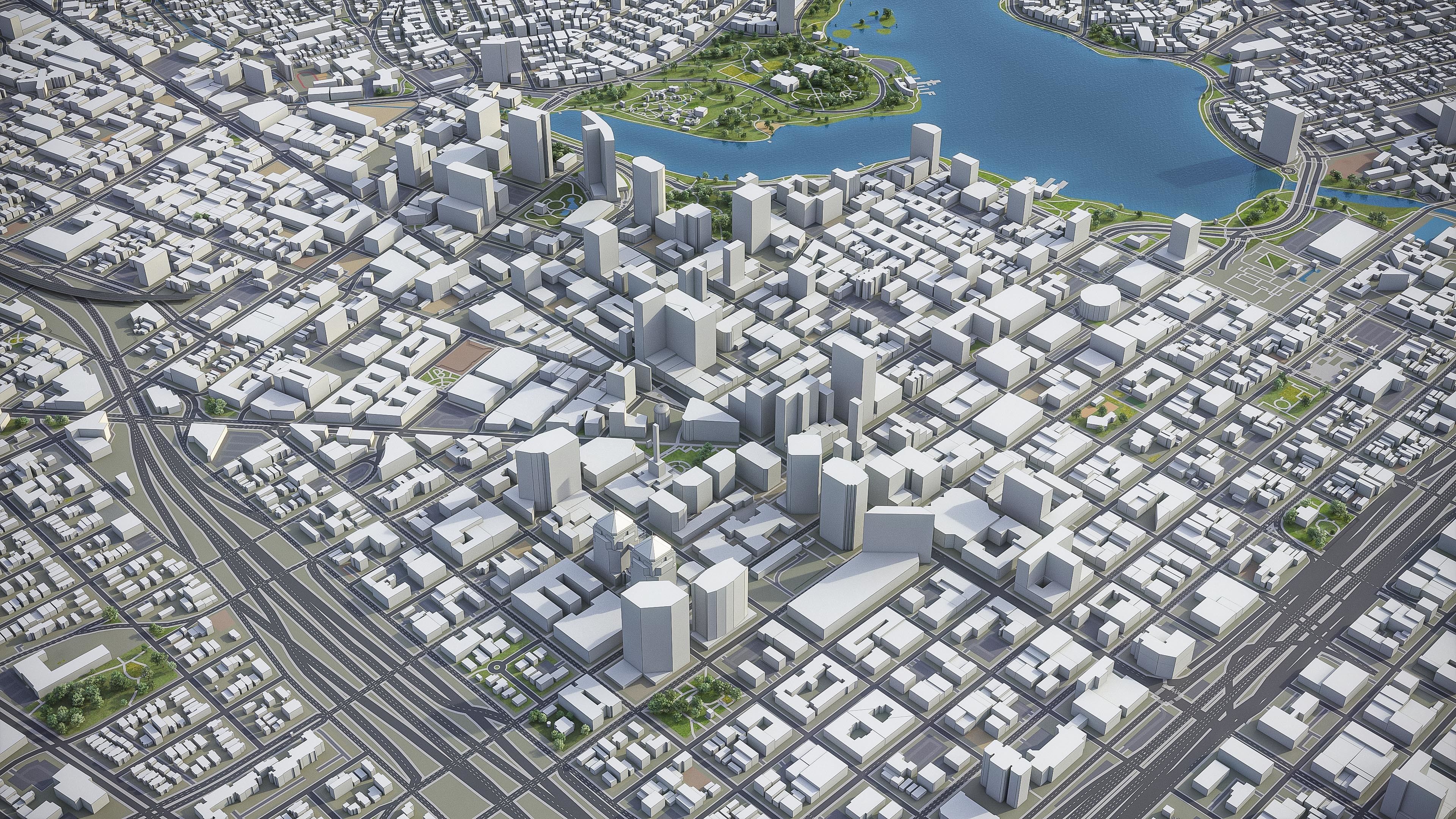 Oakland  Low-poly 3D model_16