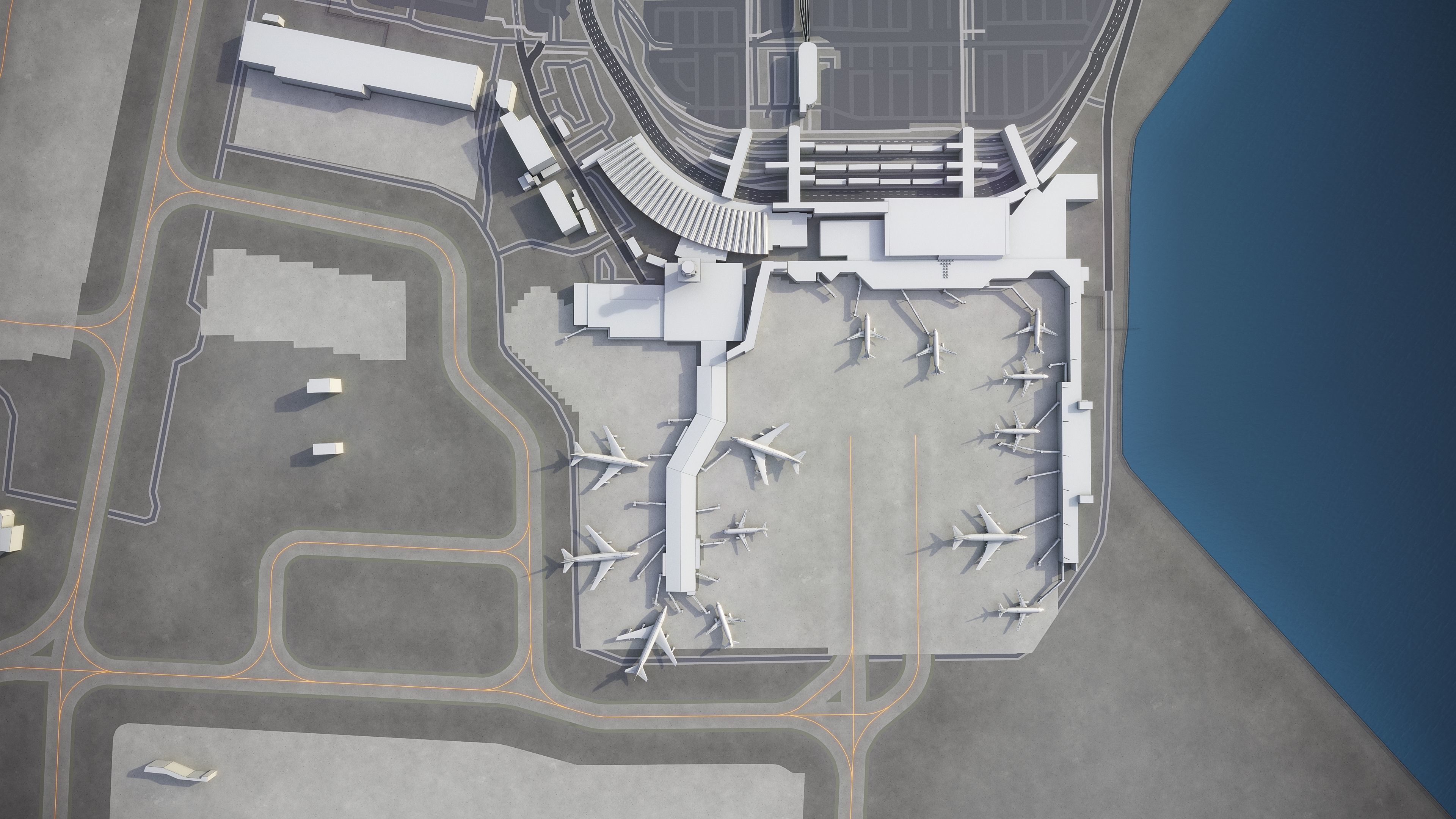 Oakland  Low-poly 3D model_29