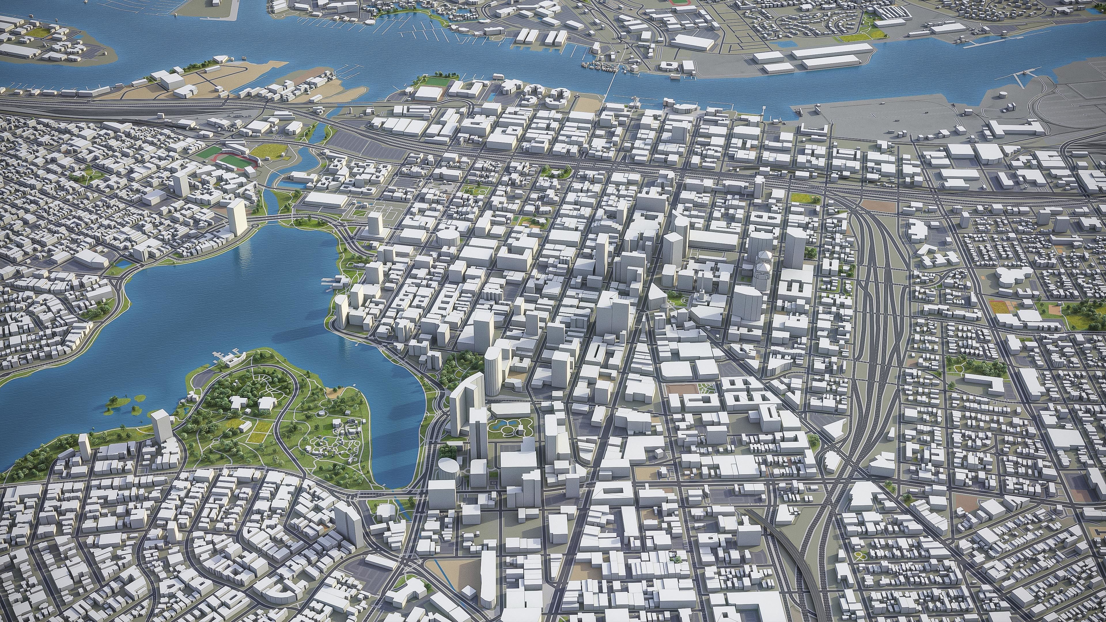 Oakland  Low-poly 3D model_18