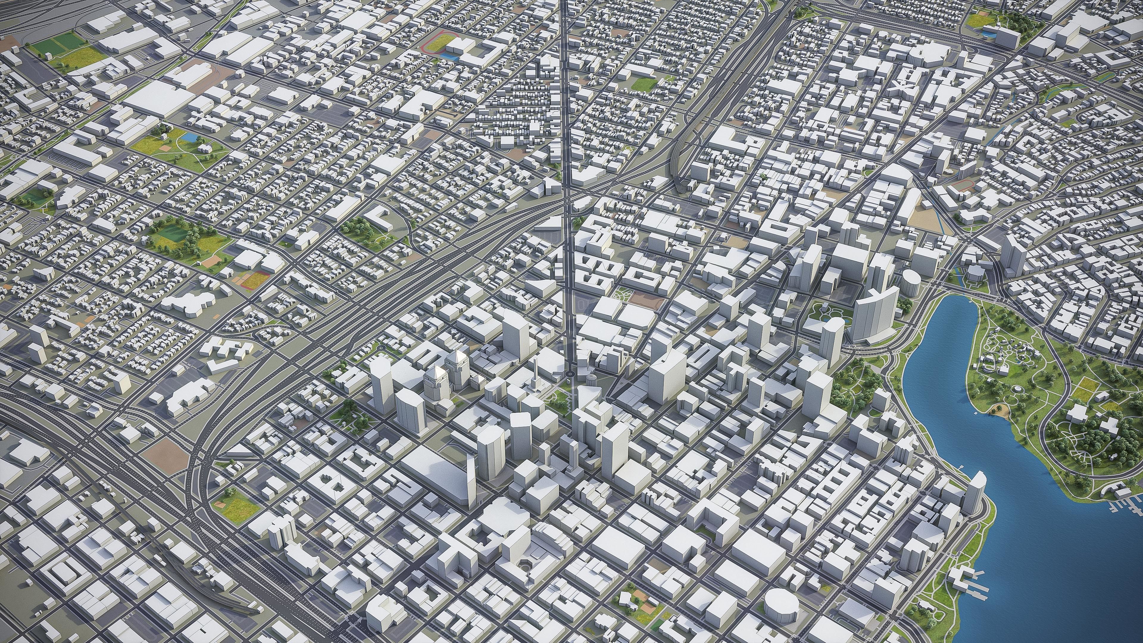 Oakland  Low-poly 3D model_15