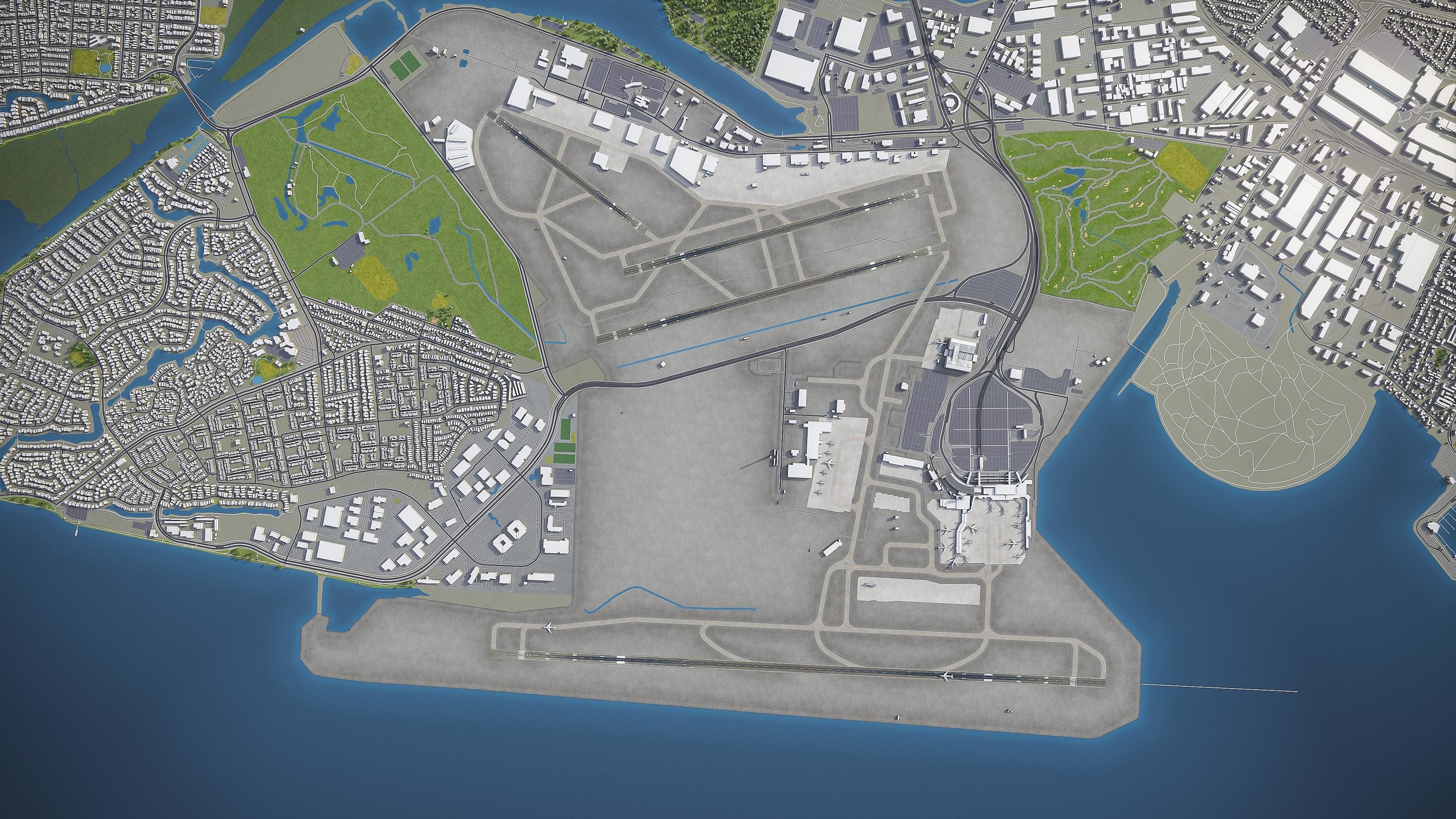 Oakland  Low-poly 3D model_31