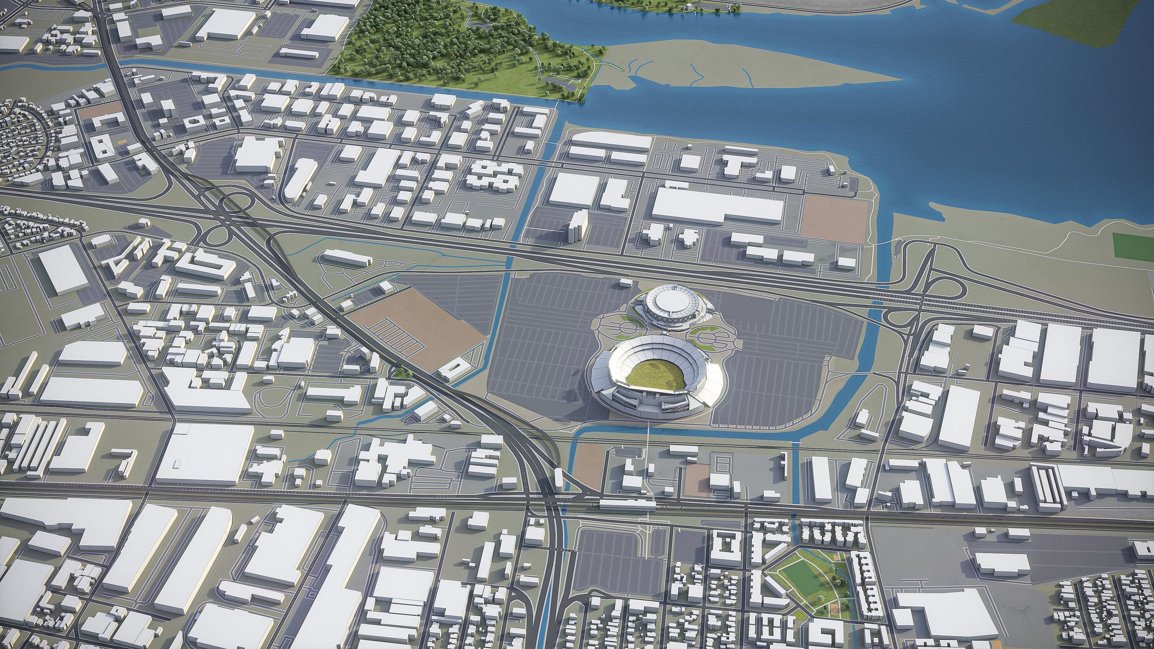 Oakland  Low-poly 3D model_24