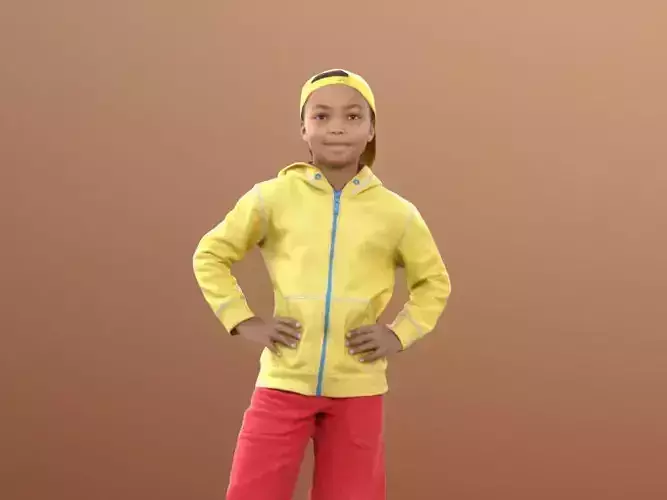 Zachary 10046 - Standing Child Low-poly 3D model Zachary 10046 - Standing Child Low-poly 3D model