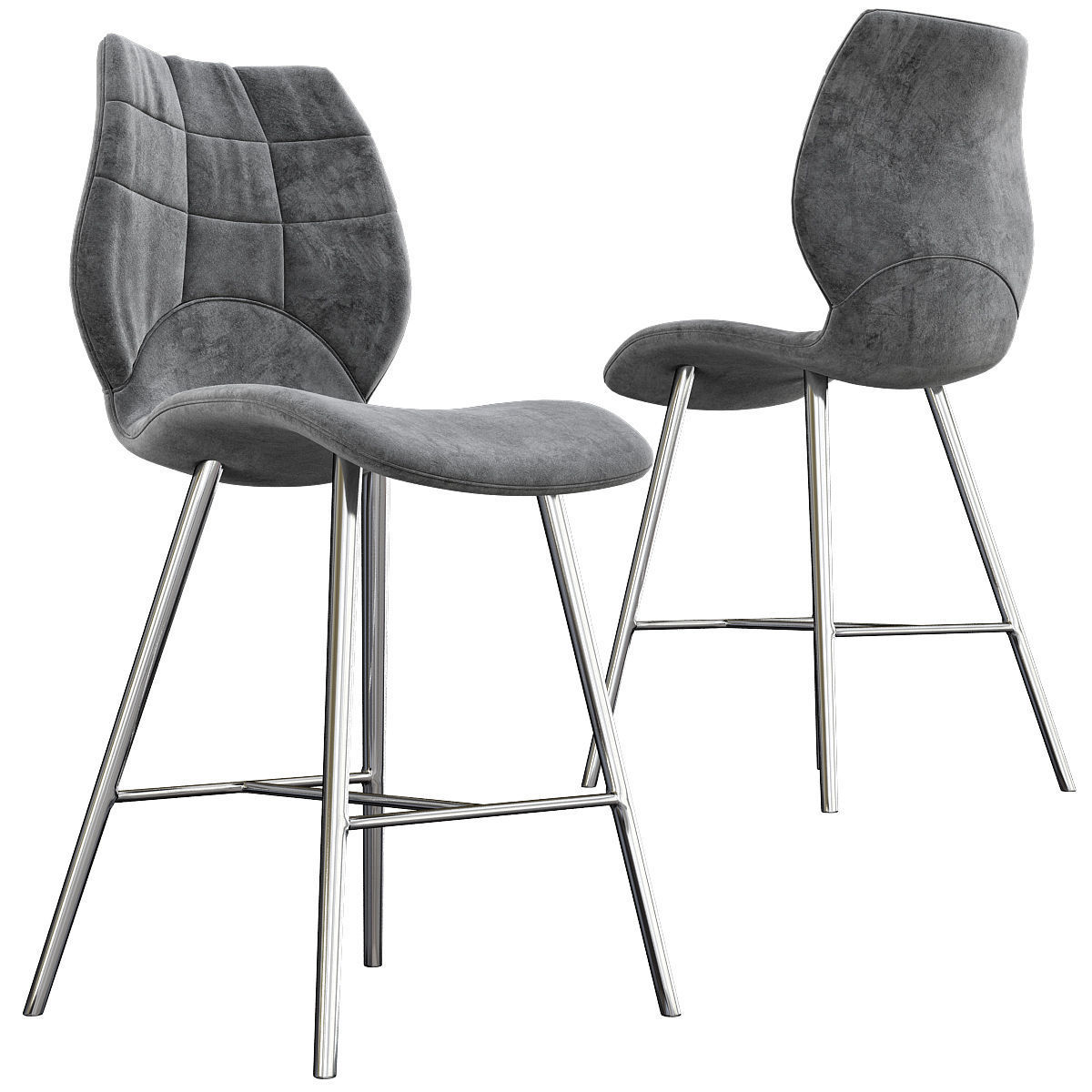 Chair - armchair and Barstool Collection 24 pieces 3d model 3D model_3