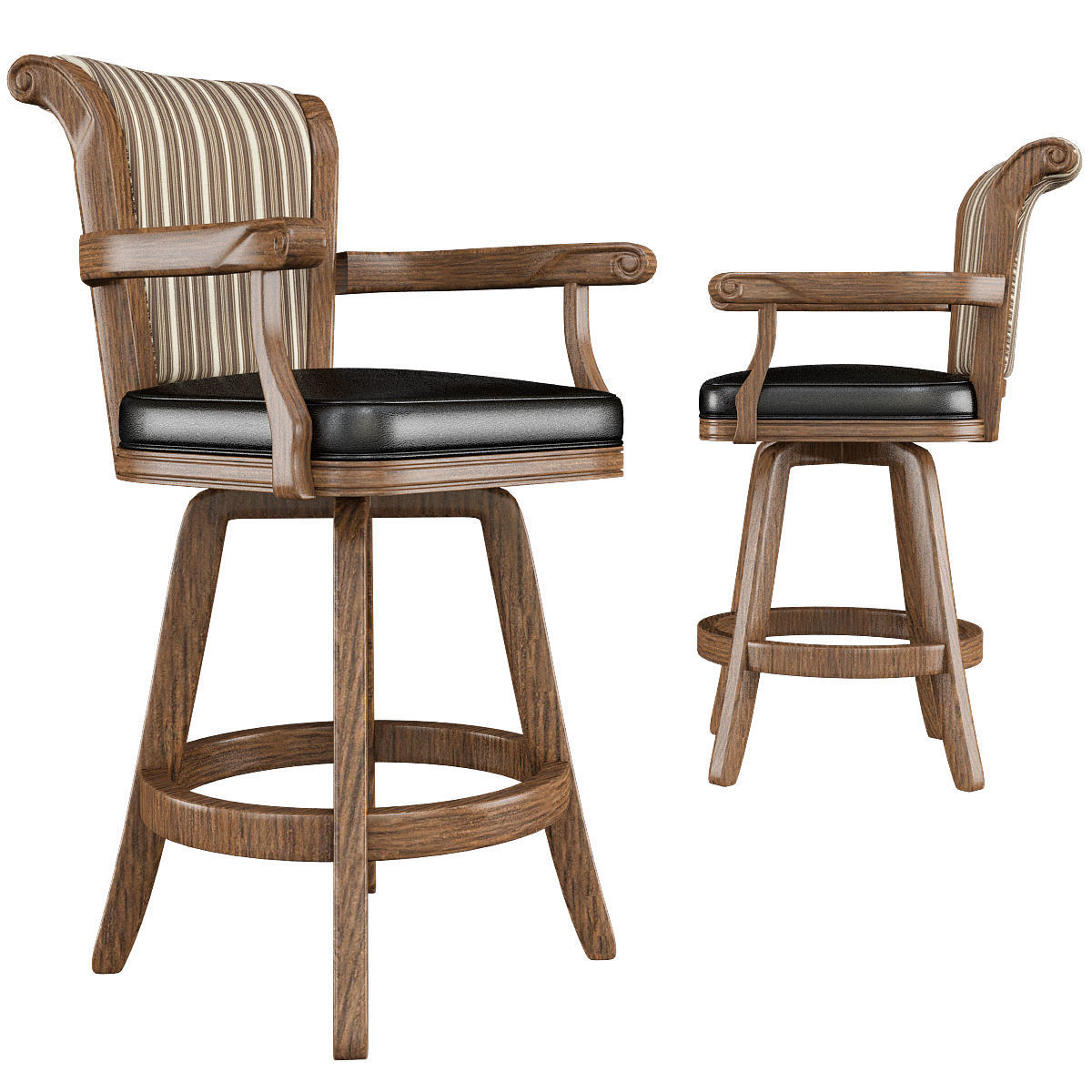 Chair - armchair and Barstool Collection 24 pieces 3d model 3D model_9