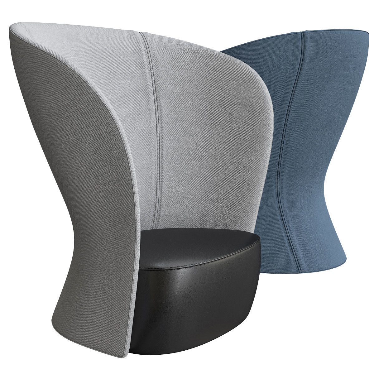 Chair - armchair and Barstool Collection 24 pieces 3d model 3D model_13