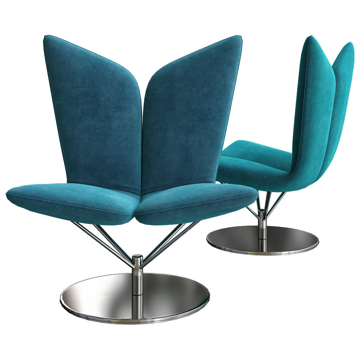 Chair - armchair and Barstool Collection 24 pieces 3d model 3D model_22