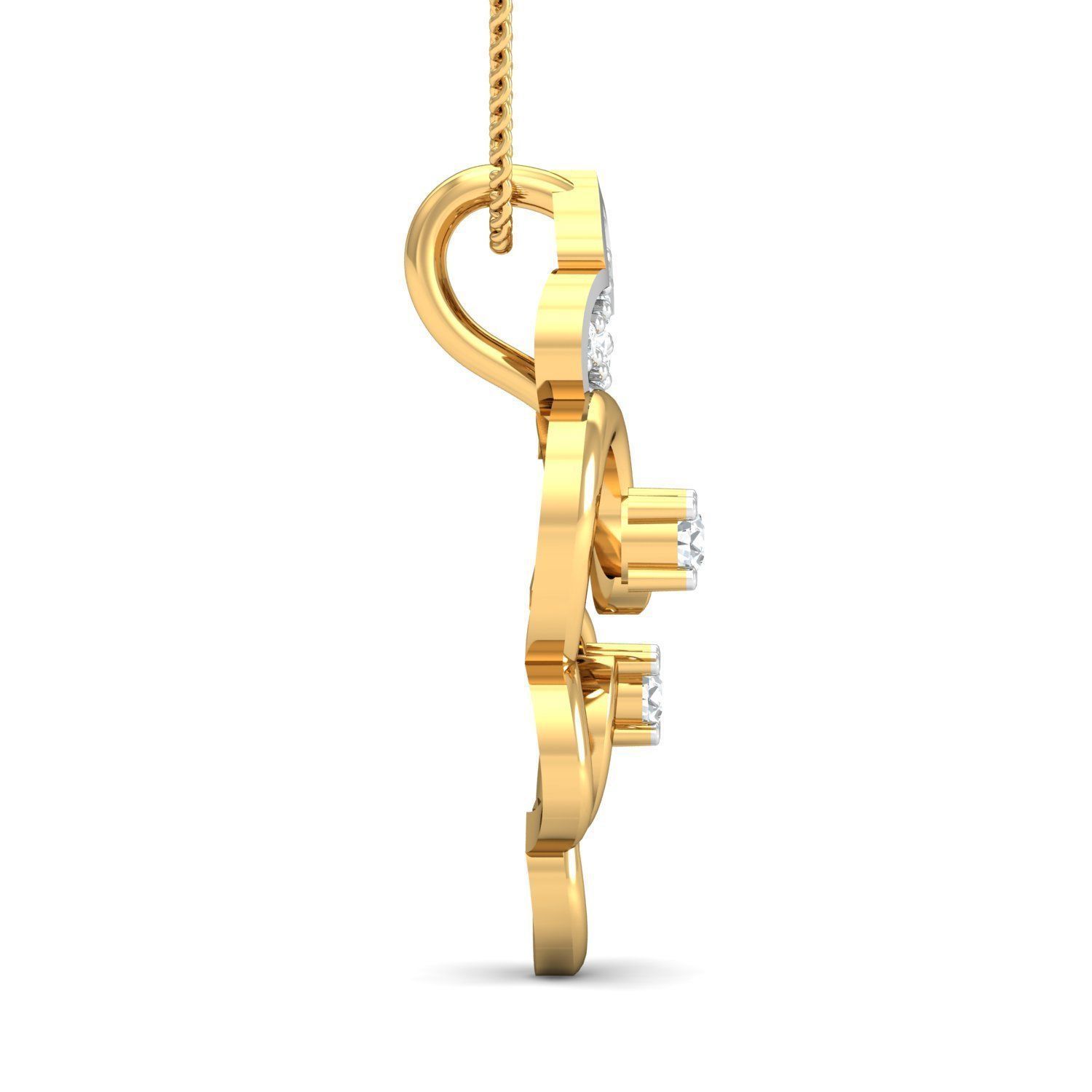 Women ring earrings pendant 3dm stl render detail 3D print model 3D print model_2