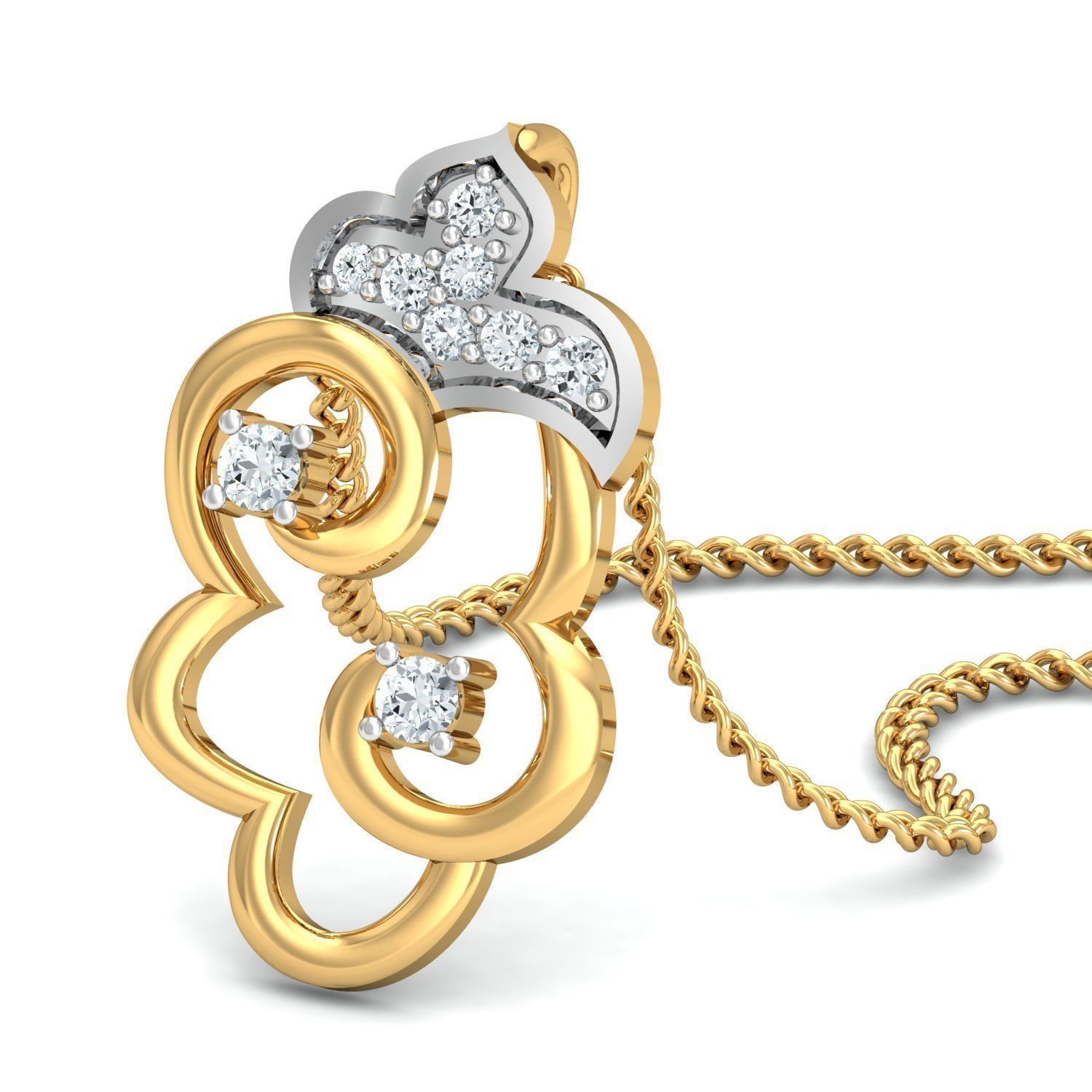 Women ring earrings pendant 3dm stl render detail 3D print model 3D print model_3