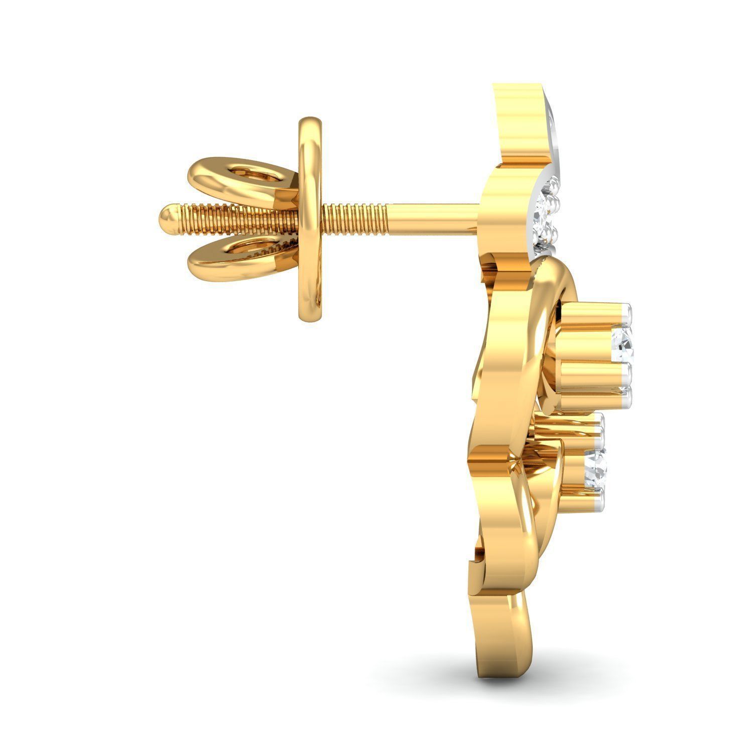 Women ring earrings pendant 3dm stl render detail 3D print model 3D print model_7