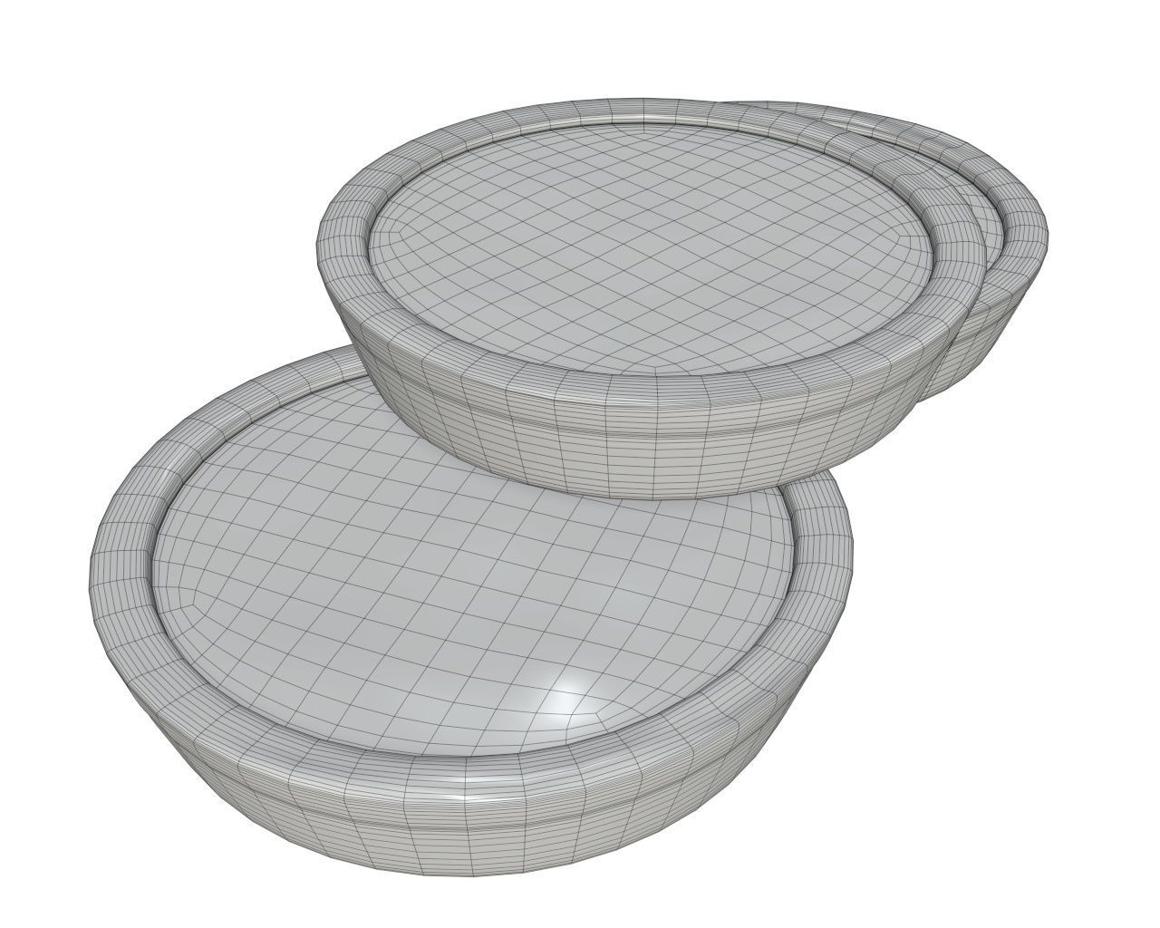 Biscuits with chocolate 3D model_6