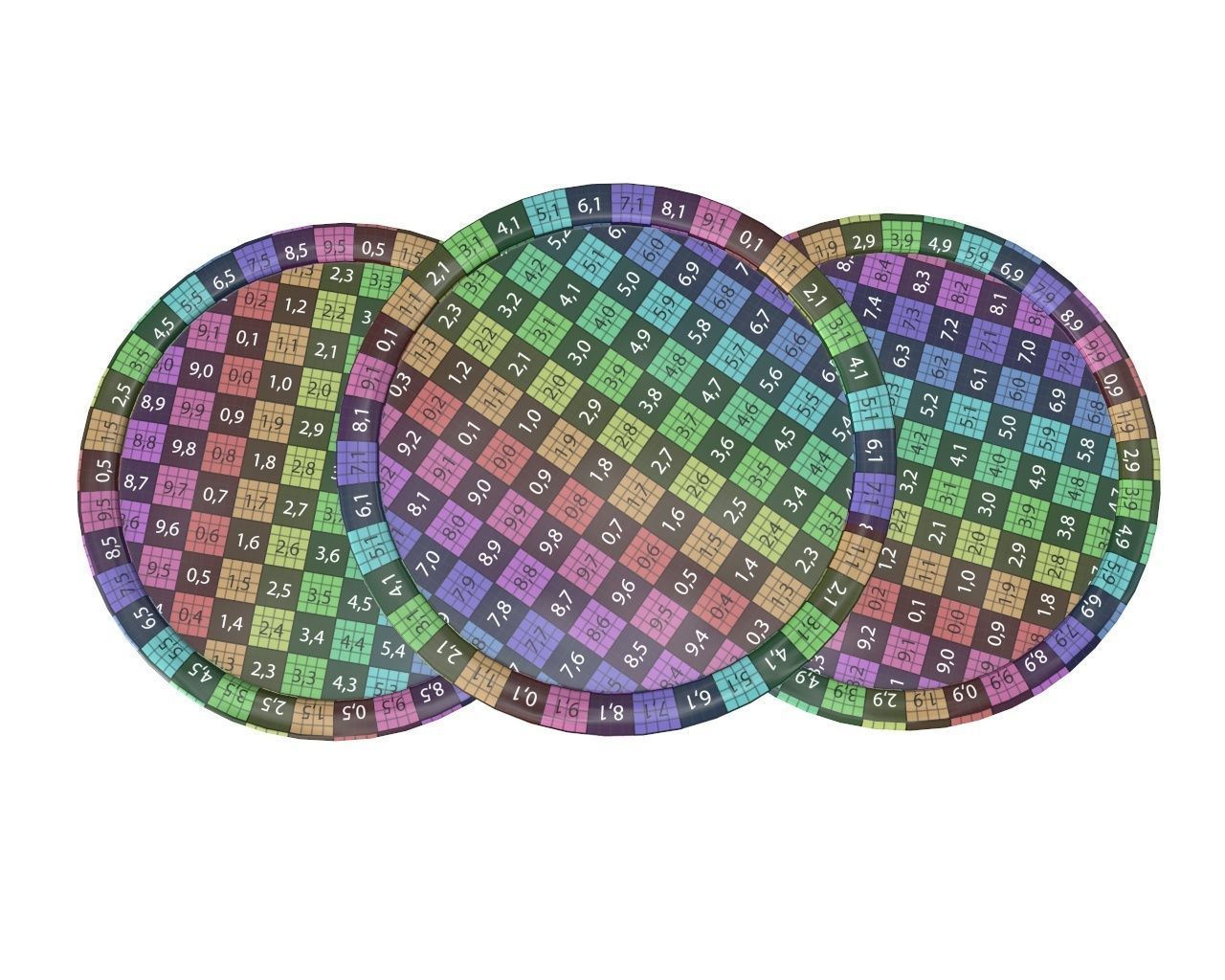 Biscuits with chocolate 3D model_12