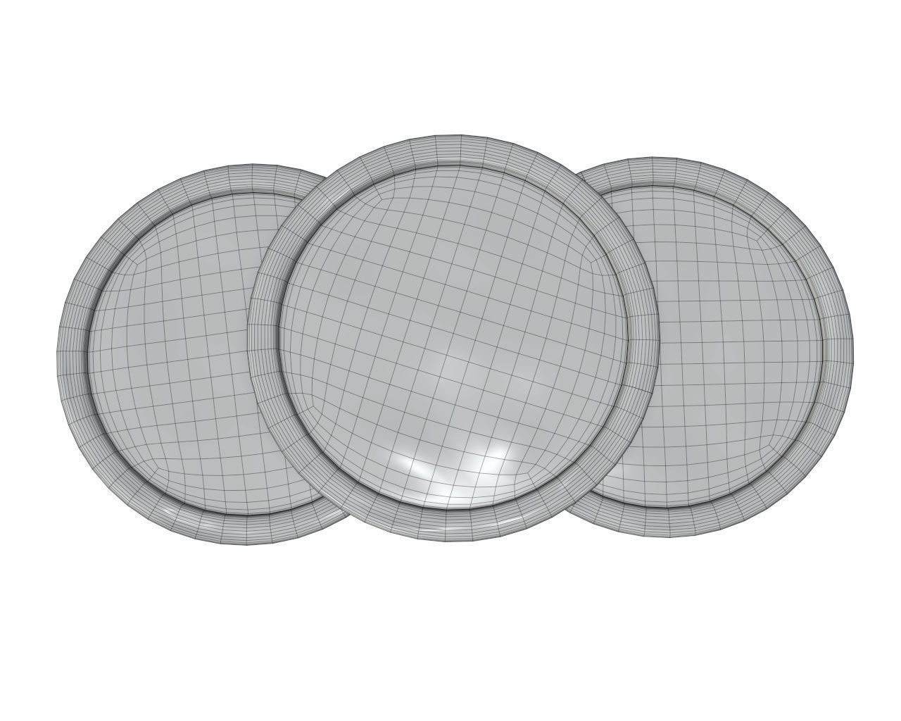 Biscuits with chocolate 3D model_8